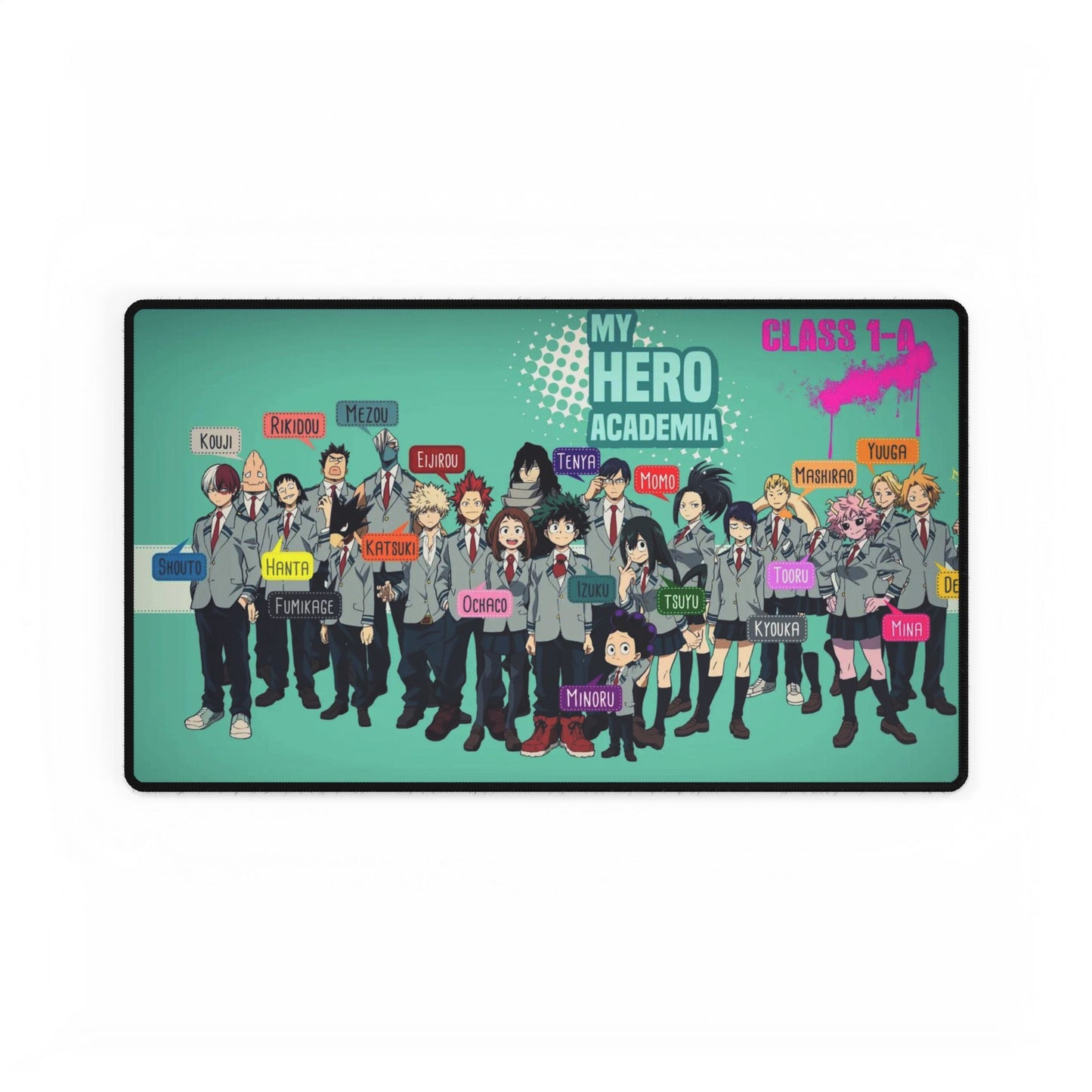 My Hero Academia Izuku Midoriya, Katsuki Bakugou, Shouta Aizawa, Tsuyu Asui Mouse Pad