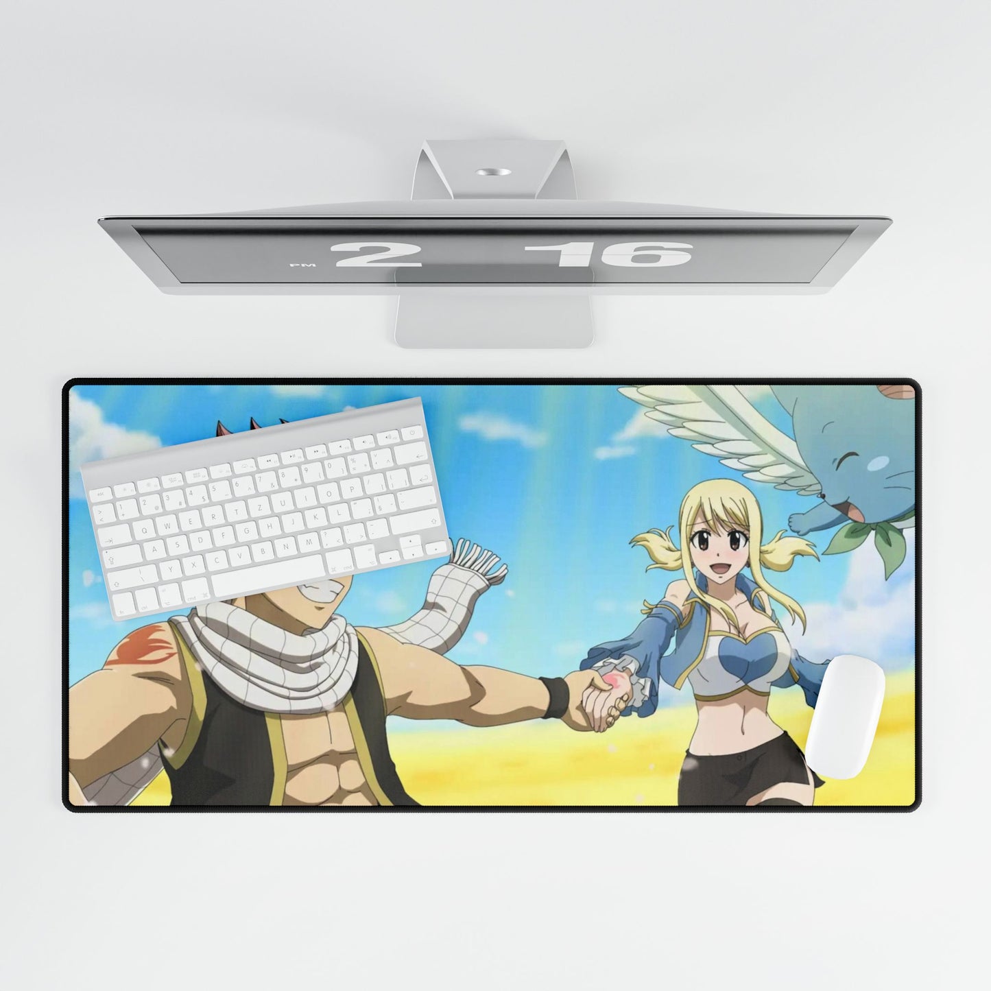 Fairy Tail Natsu Dragneel, Lucy Heartfilia, Happy Mouse Pad