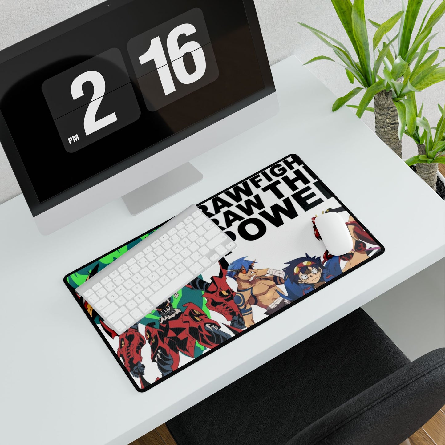 Raw Raw Fight The Power Mouse Pad
