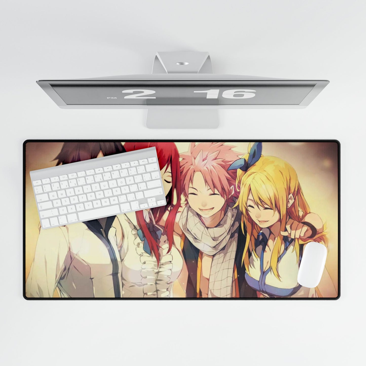 Fairy Tail Natsu Dragneel, Erza Scarlet, Gray Fullbuster, Lucy Heartfilia Mouse Pad