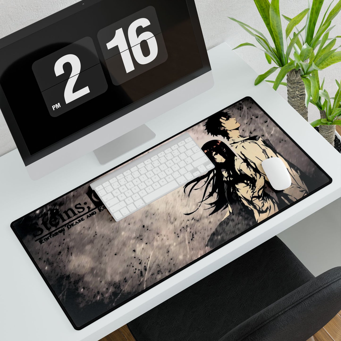Kurisu and Okabe Mouse Pad