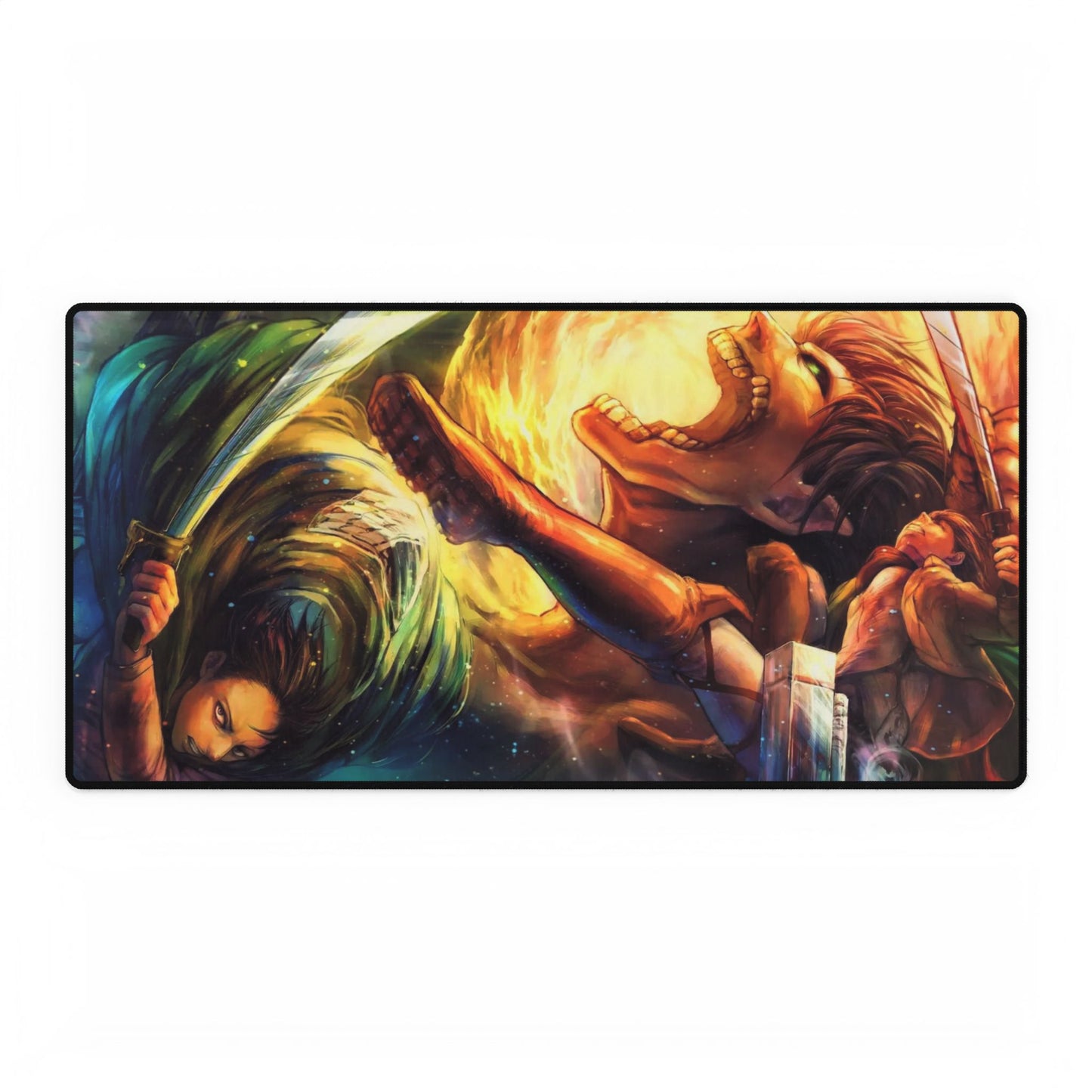 Eren Yeager (titan) and Levi Ackerman Mouse Pad