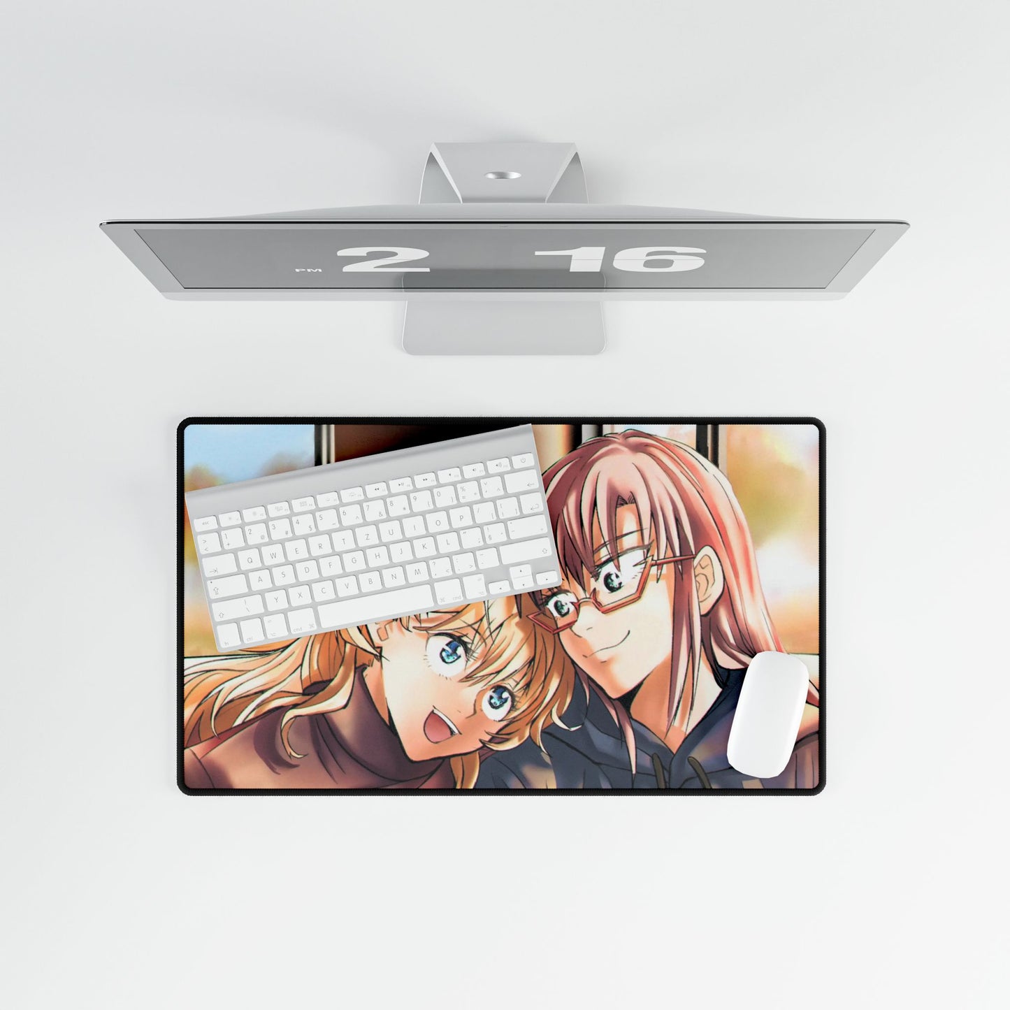 Mari Makinami Illustrious & Asuka Langley Sohryu Mouse Pad