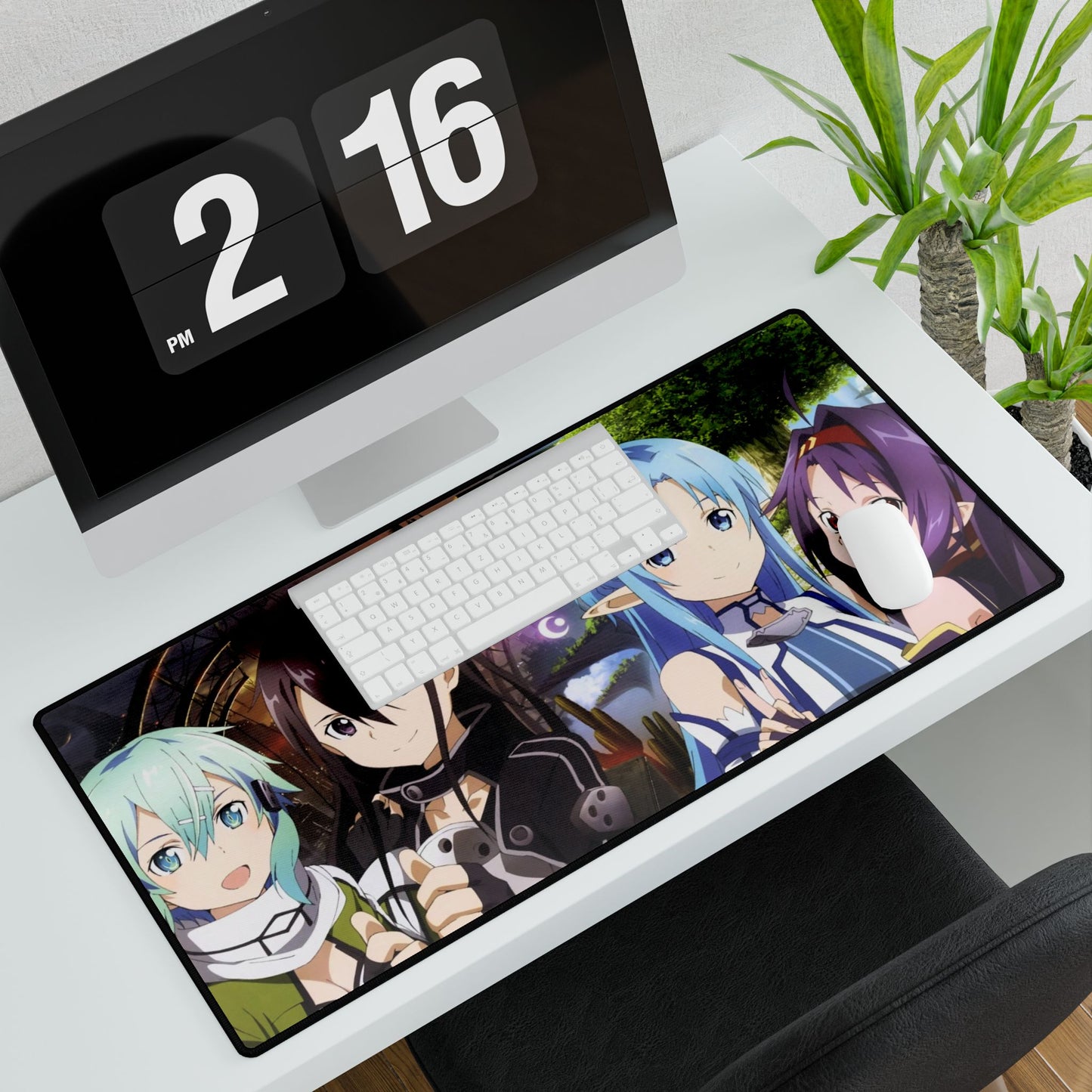 Kirito, Sinon, Asuna and Yuuki Mouse Pad
