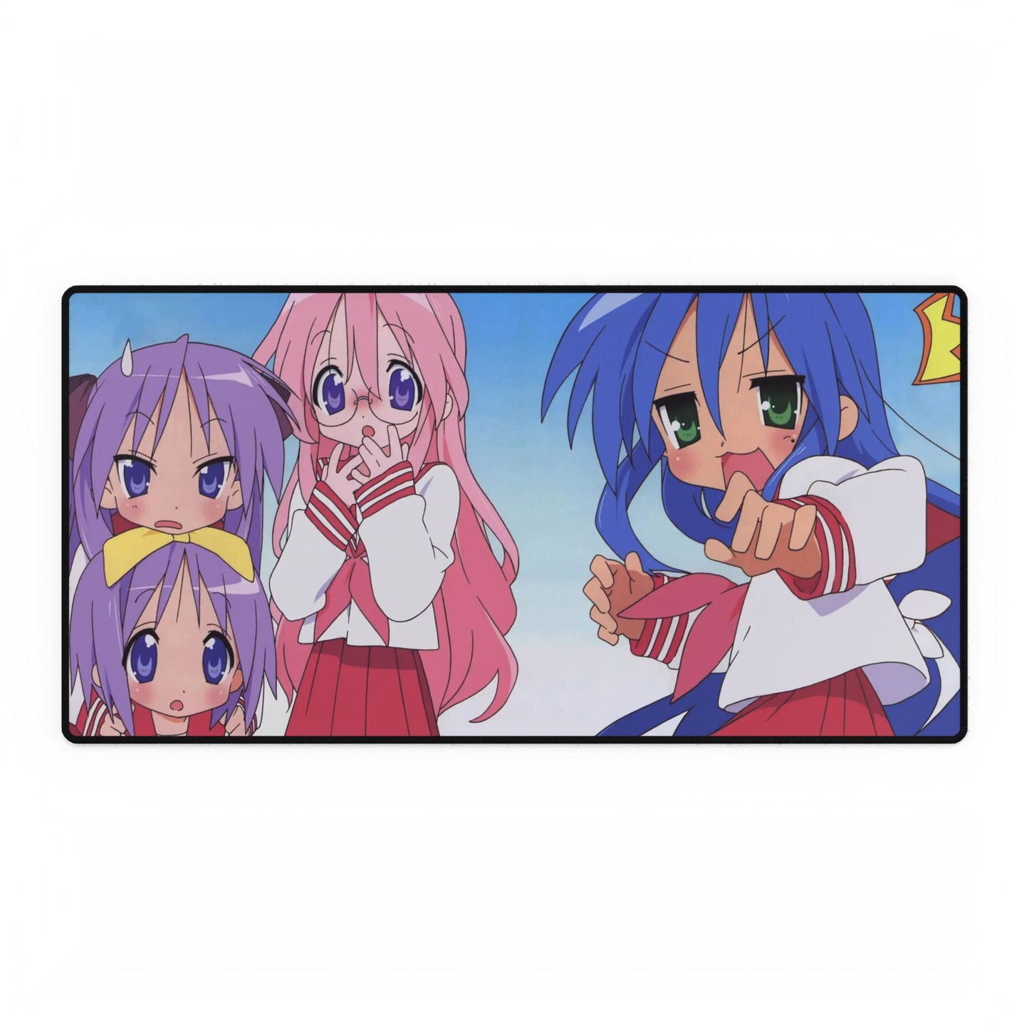 Lucky Star Konata Izumi, Kagami Hiiragi, Tsukasa Hiiragi, Miyuki Takara Mouse Pad