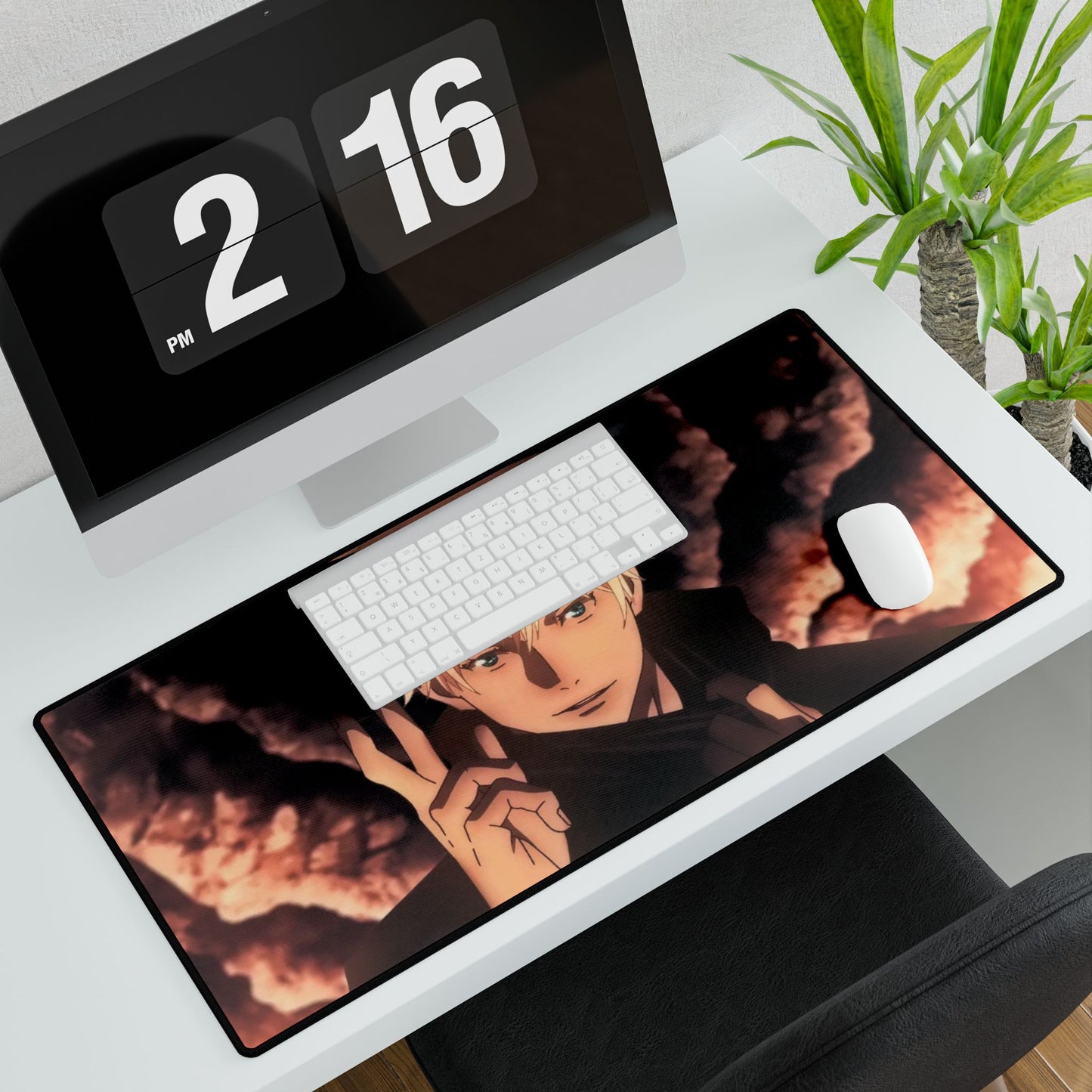 Gojo finger cross Mouse Pad
