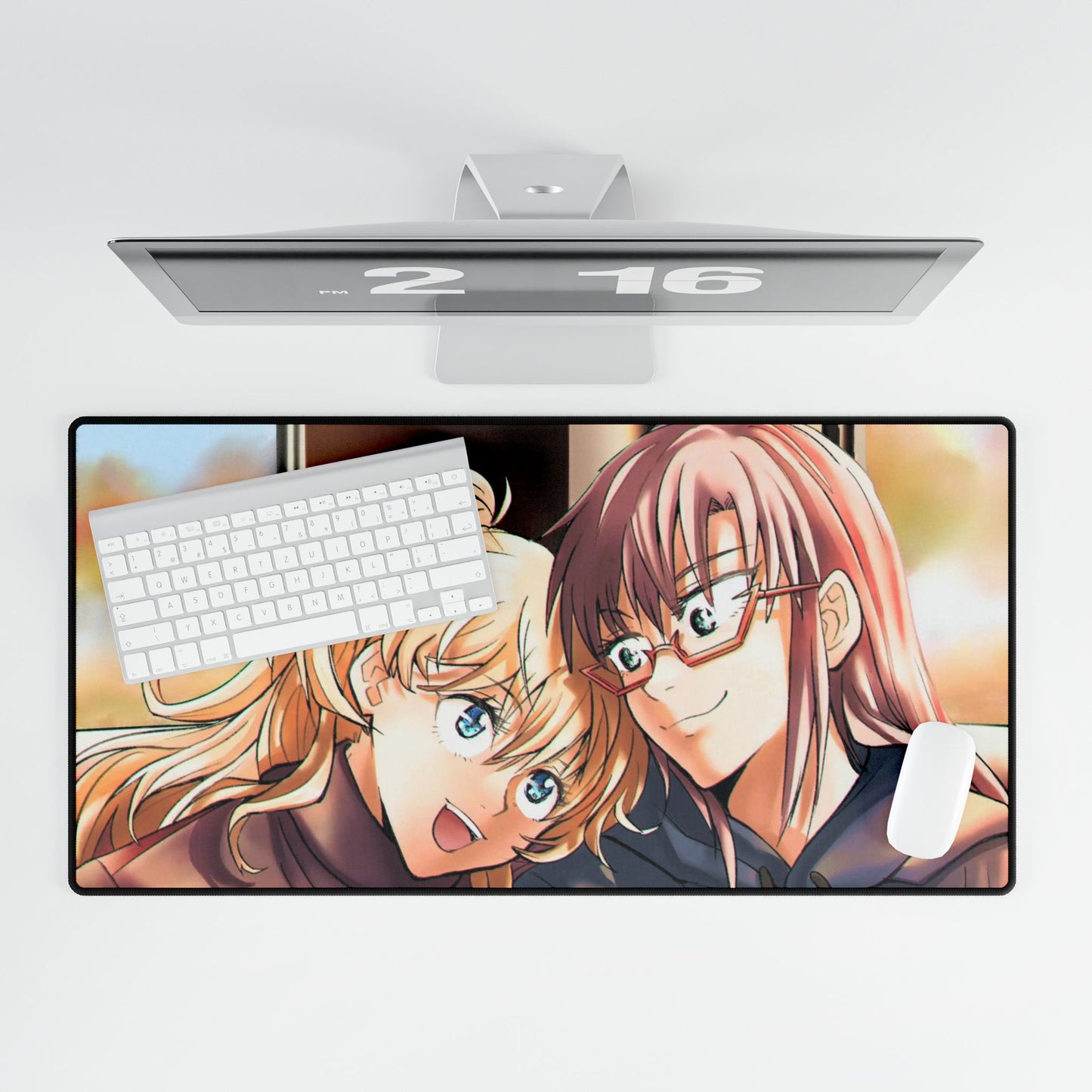 Mari Makinami Illustrious & Asuka Langley Sohryu Mouse Pad