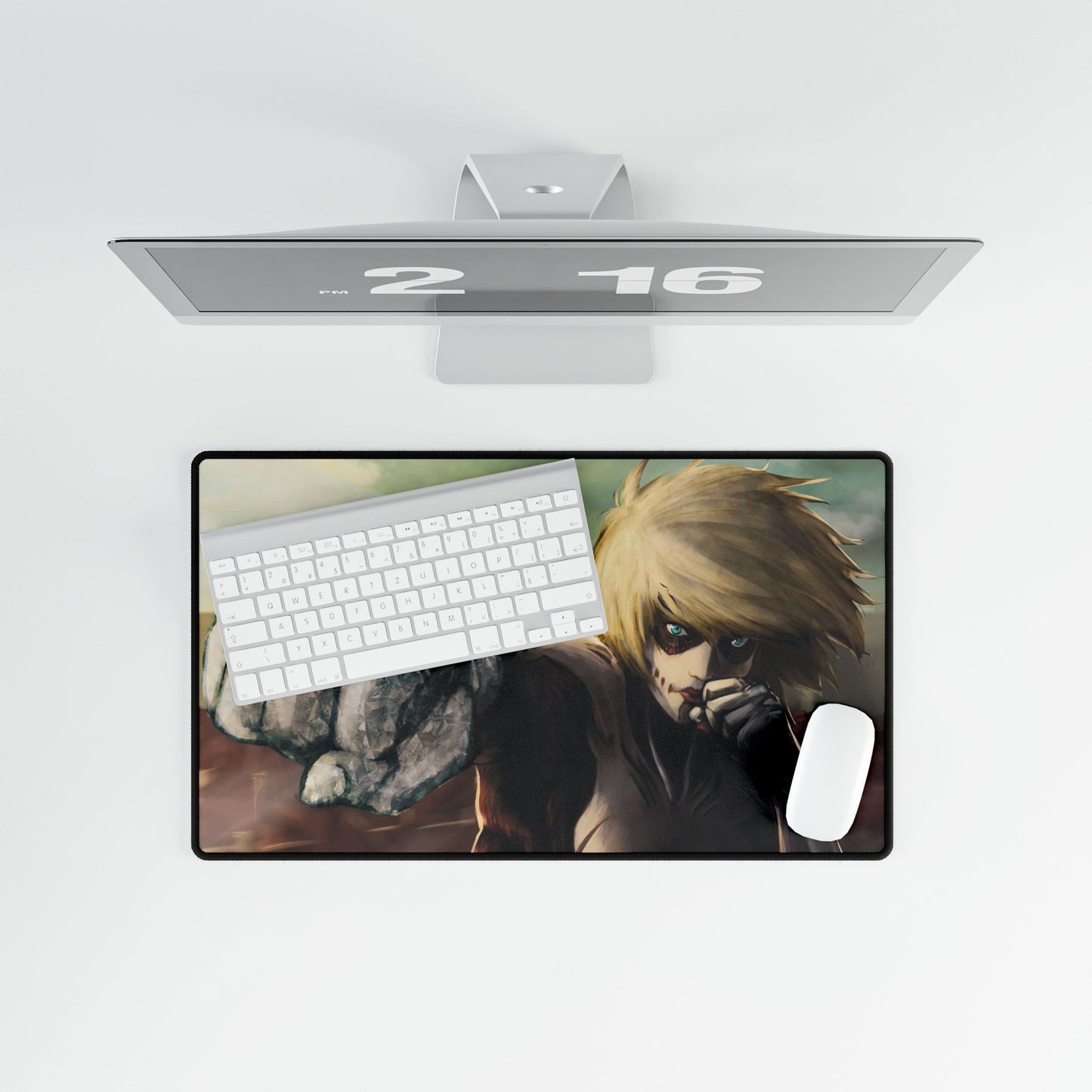 Female titan punches Mouse Pad