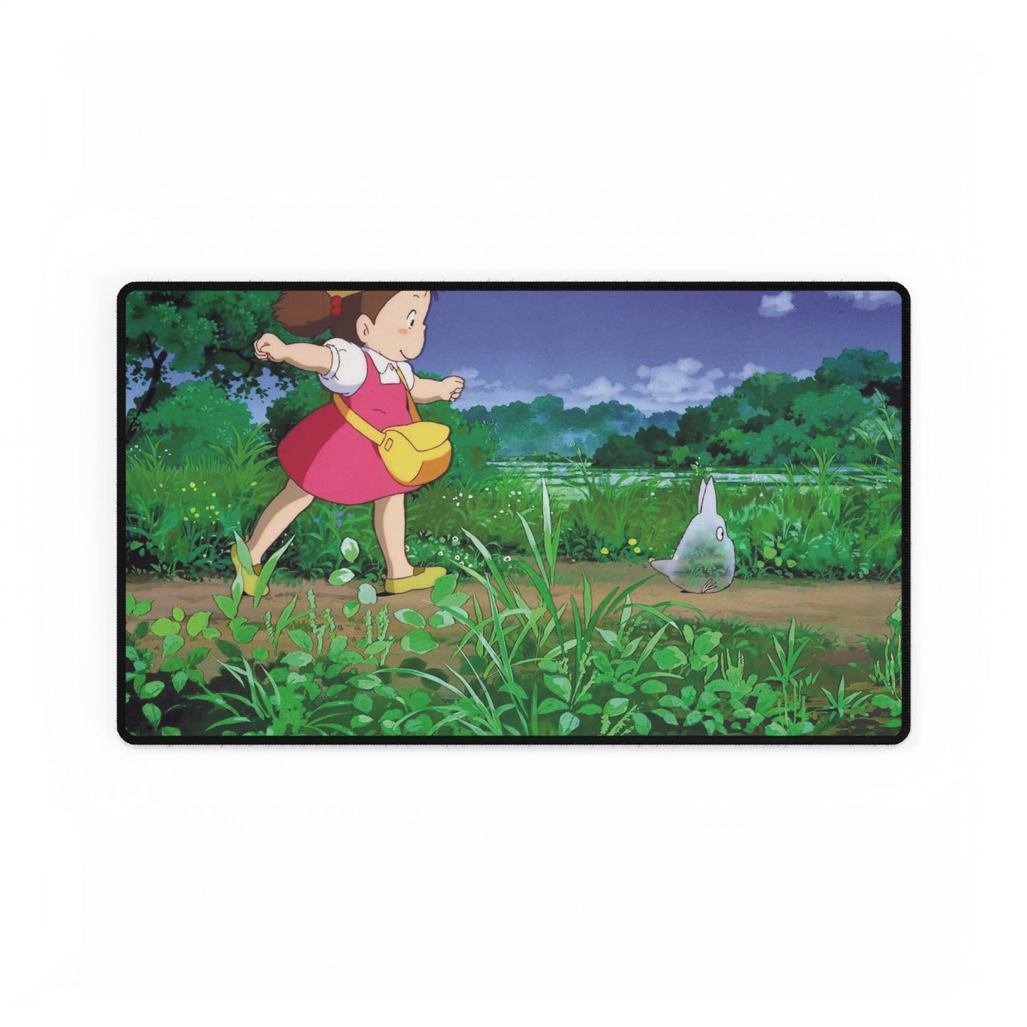 Mei behind little Totoro Mouse Pad