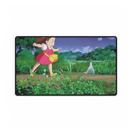 Mei behind little Totoro Mouse Pad