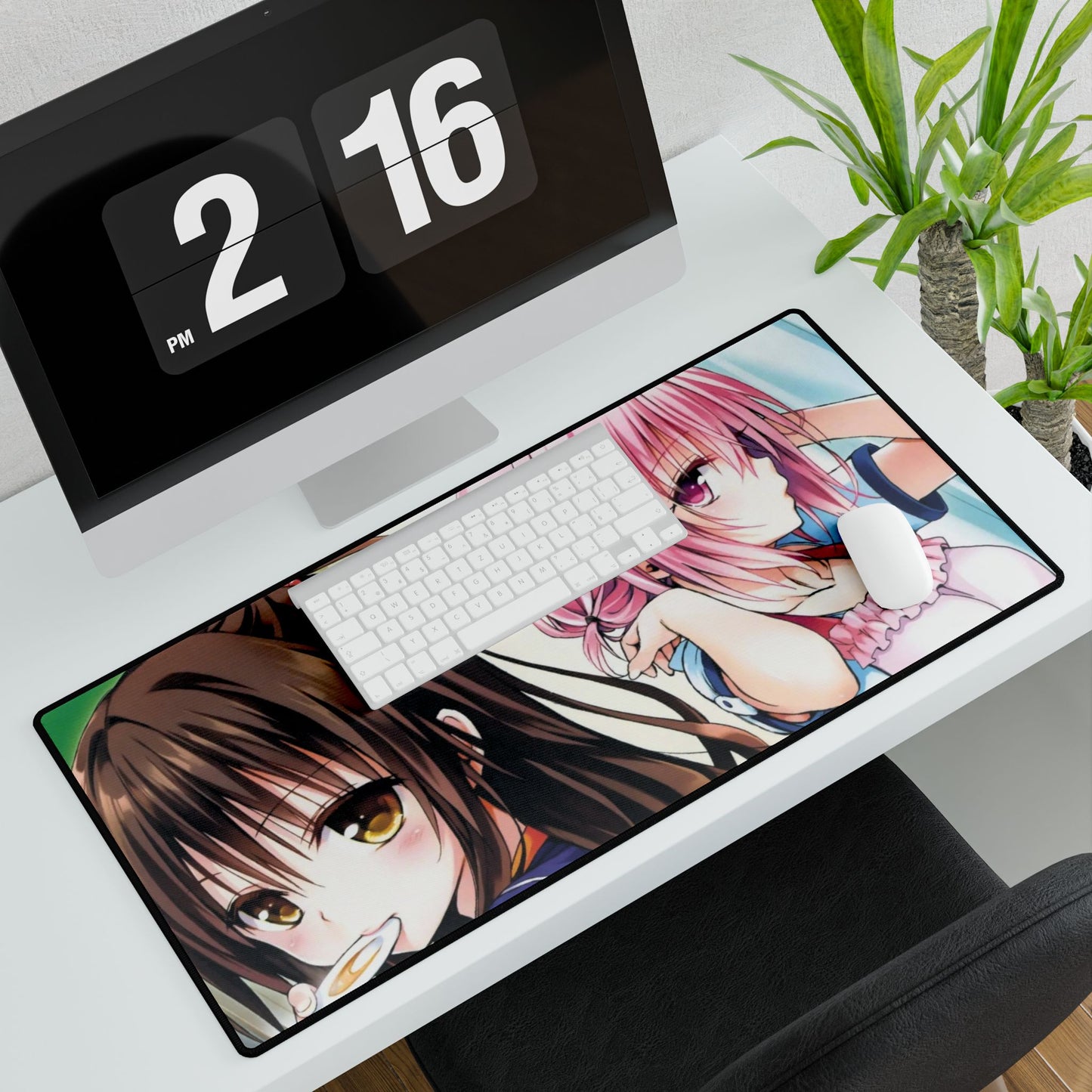 Momo Belia Deviluke & Yuuki Mikan Mouse Pad