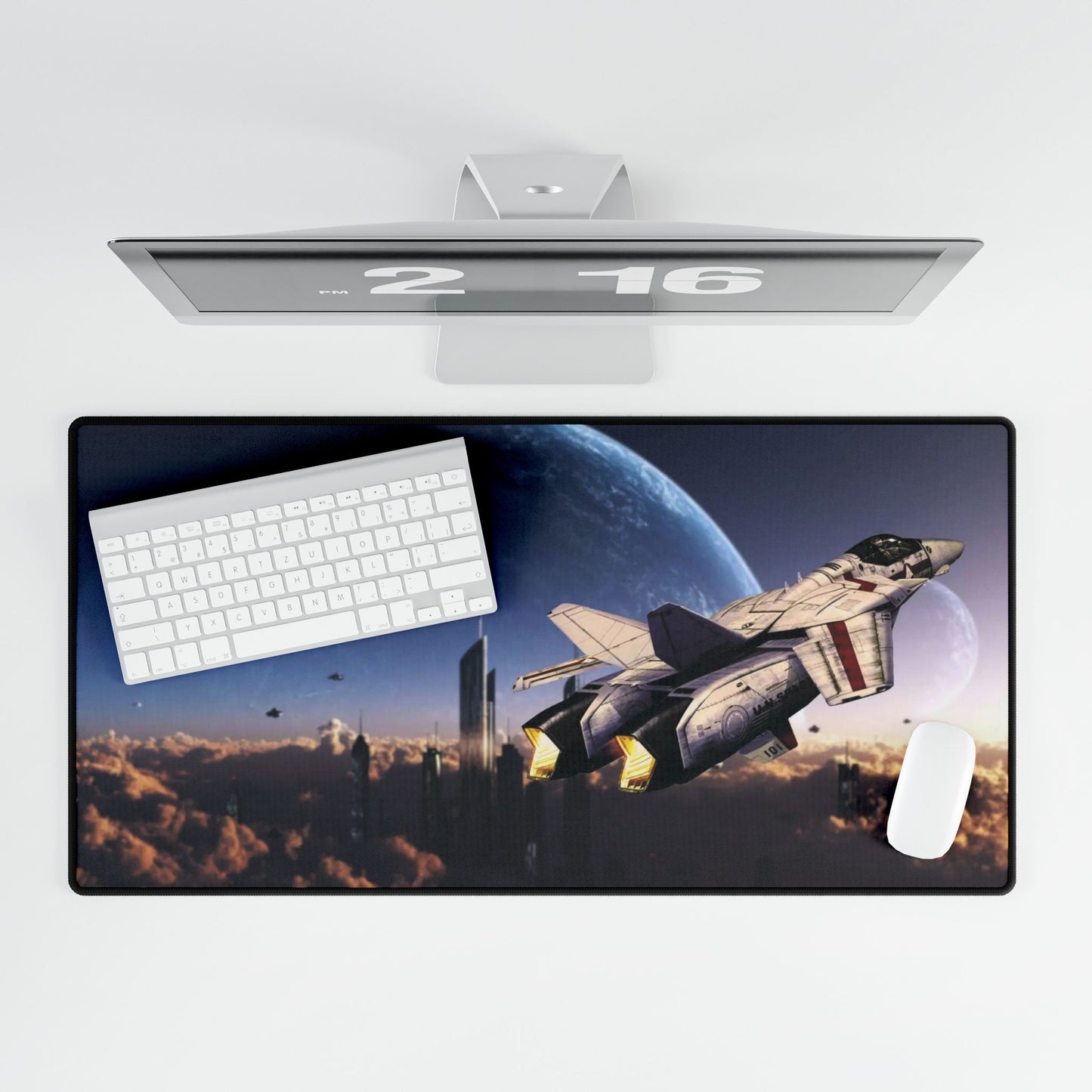 Rick and City in the Clouds Mouse Pad