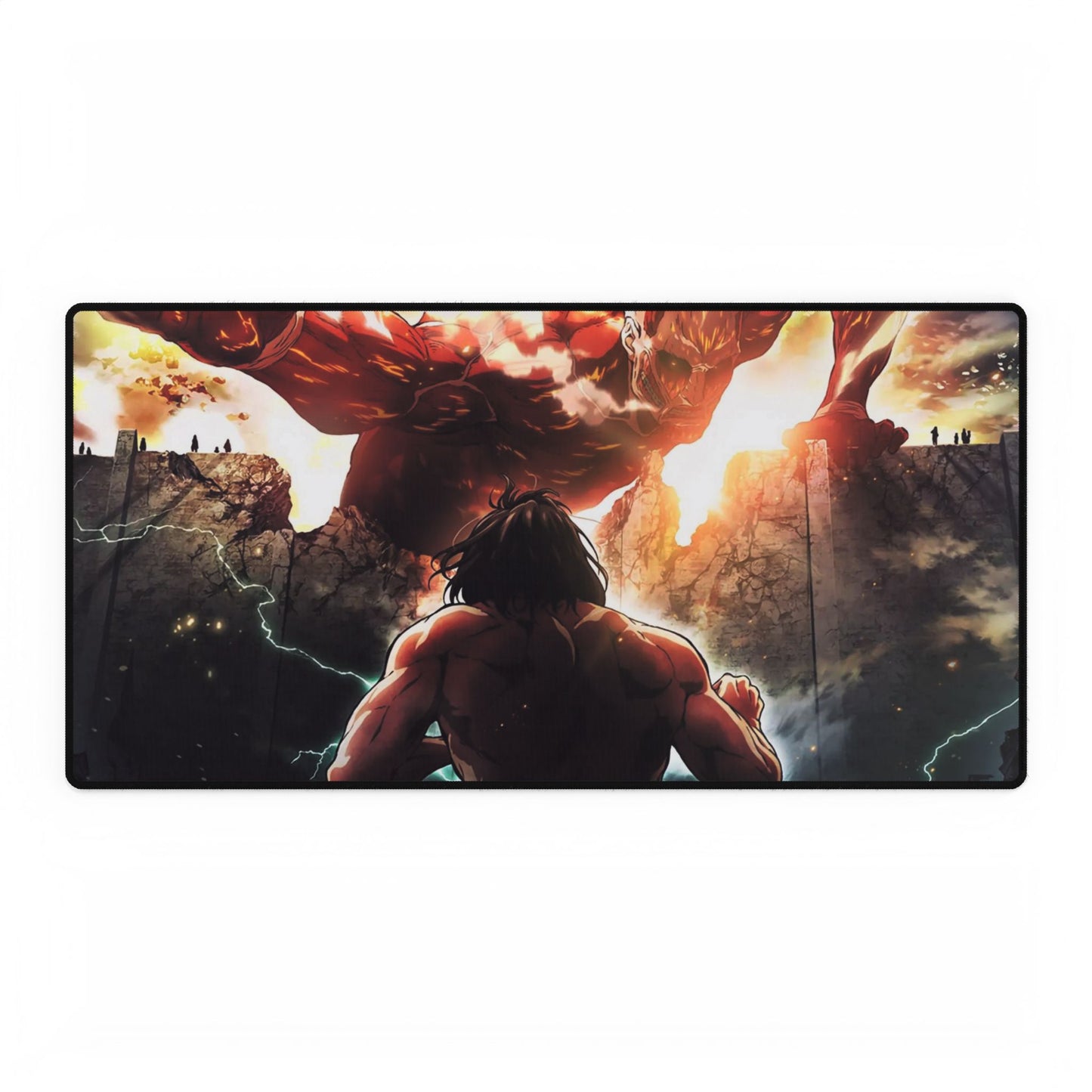 Colossal titan vs Eren Titan Mouse Pad