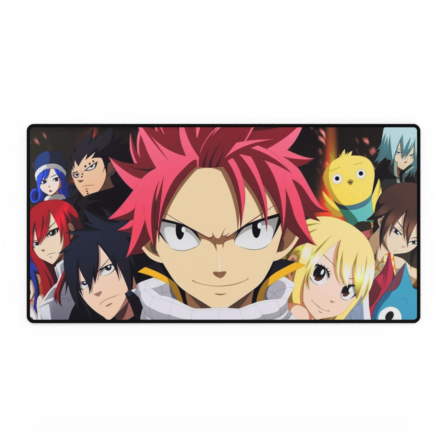 Fairy Tail Natsu Dragneel, Erza Scarlet, Lucy Heartfilia, Happy, Wendy Marvell Mouse Pad