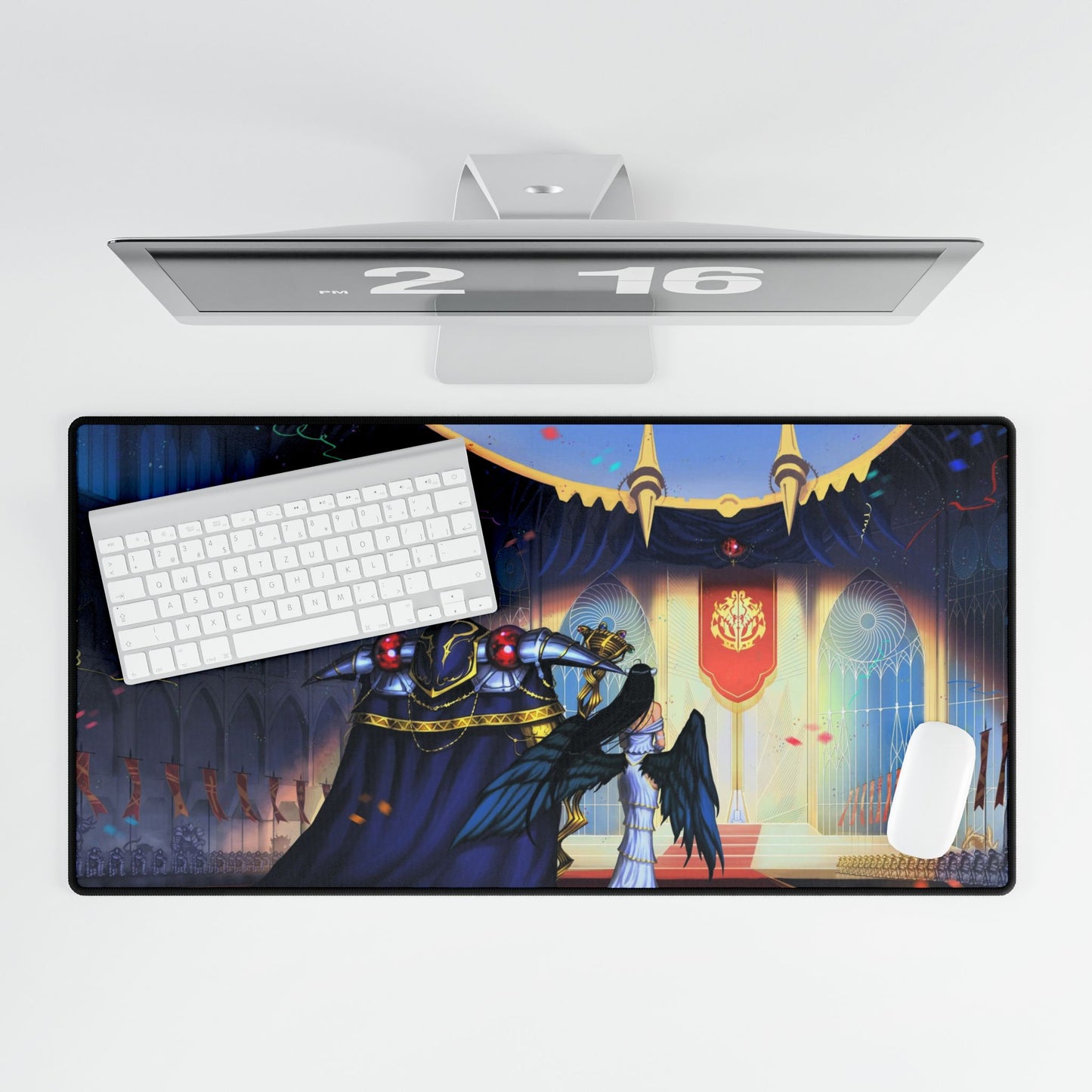 Albedo and Ainz Ooal Gown Mouse Pad