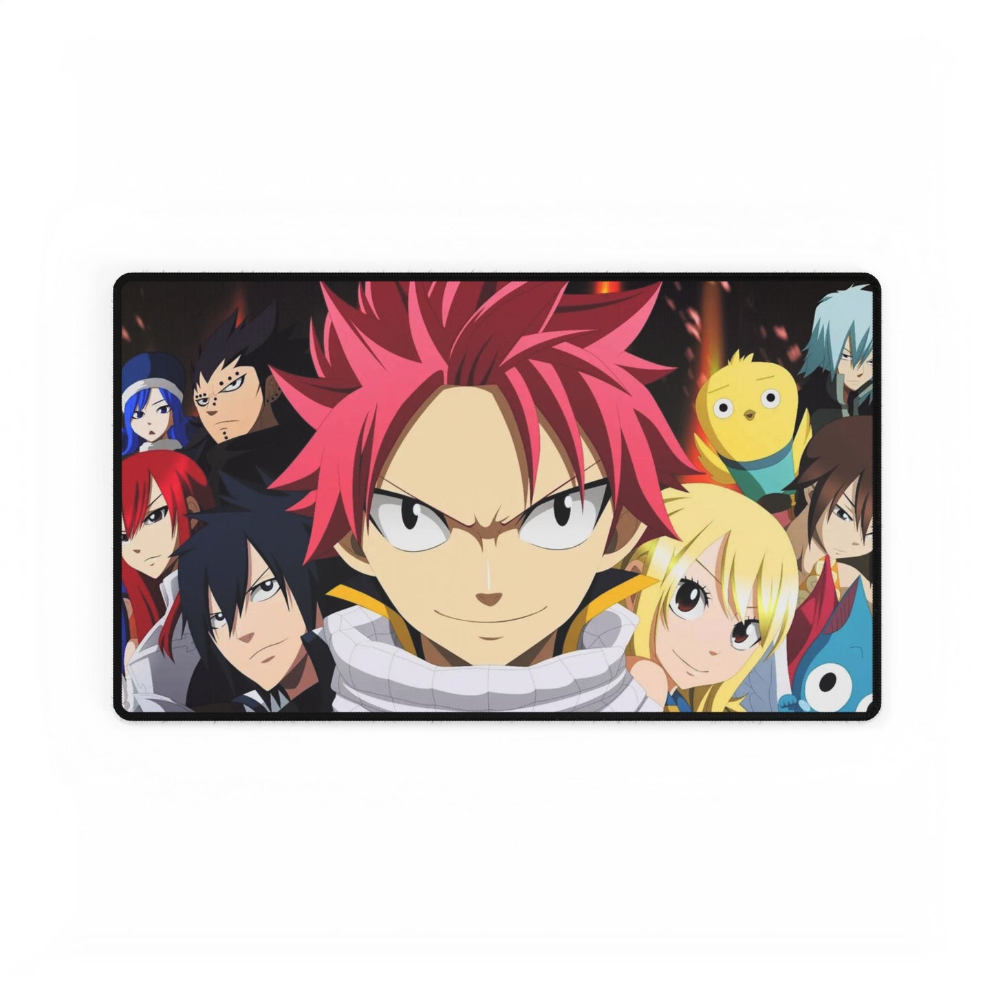 Fairy Tail Natsu Dragneel, Erza Scarlet, Lucy Heartfilia, Happy, Wendy Marvell Mouse Pad