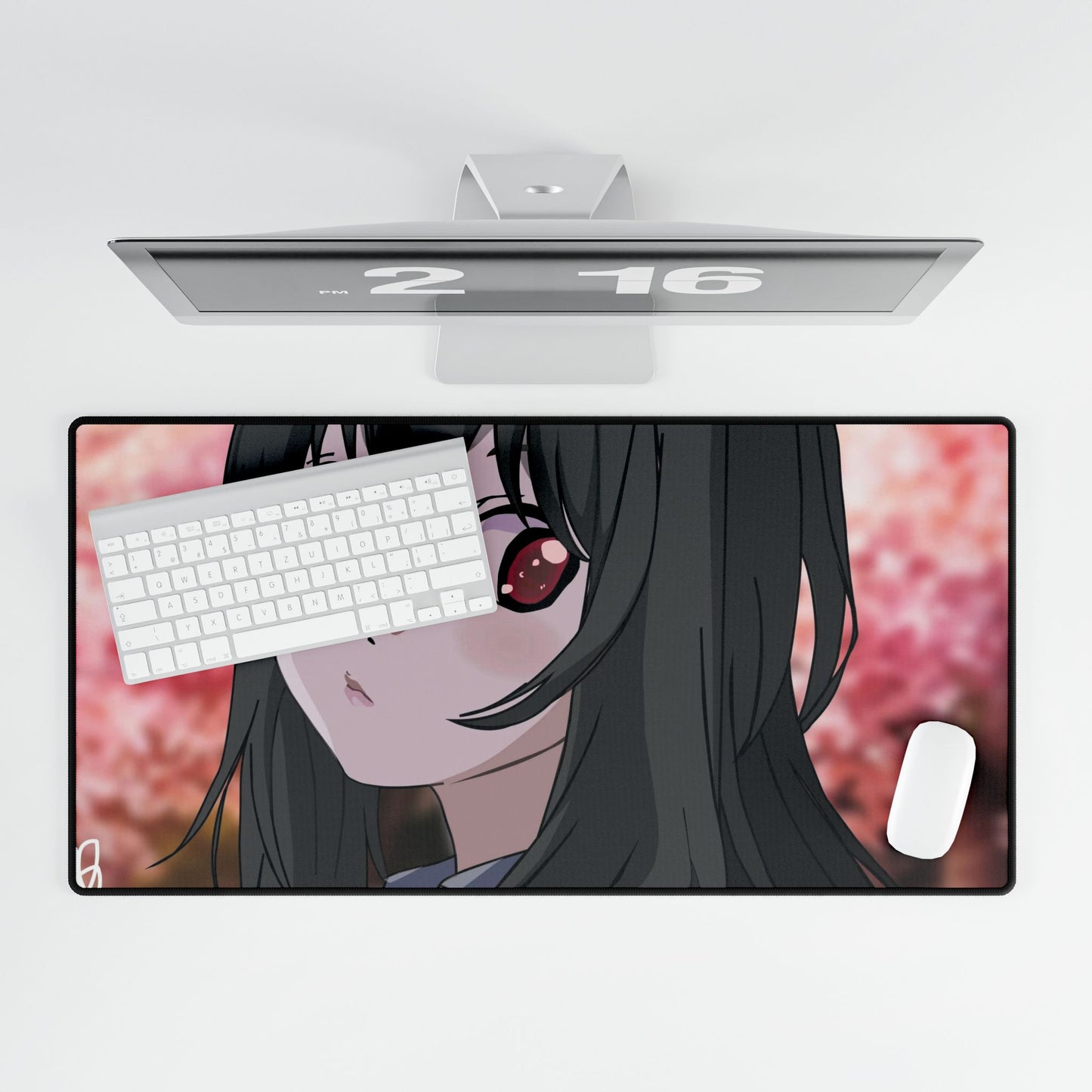 Kaorichan - Black Hair Edition/Red Eyed Mouse Pad