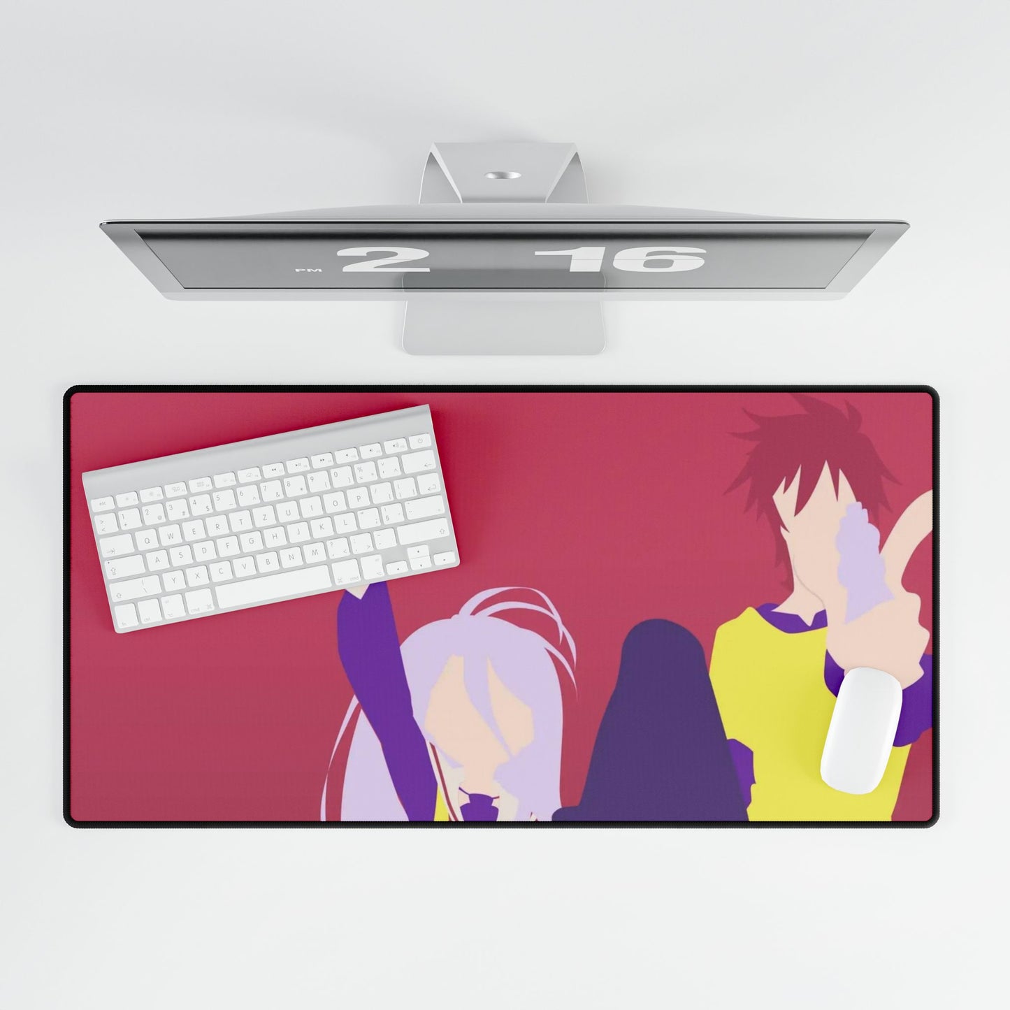 Shiro + Sora (No Game No Life) by Klikster Mouse Pad