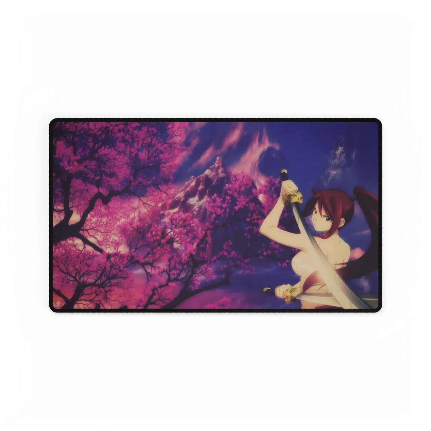 Erza Scarlet - Sakura Fantasy Mountain Mouse Pad
