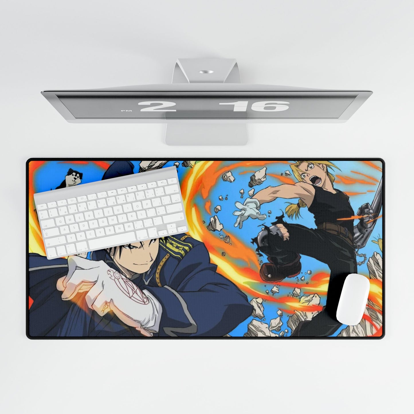 Full Metal Alchemist Roy Mustang VS Edward Elric Mouse Pad
