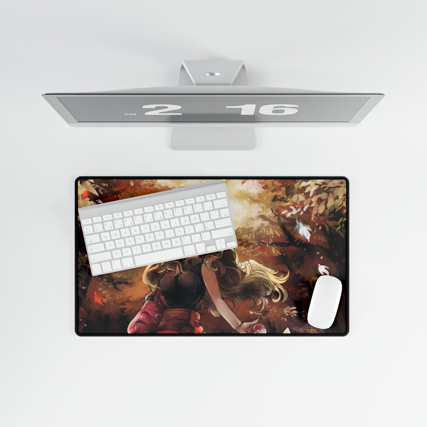 Trainer and Fennekin Mouse Pad