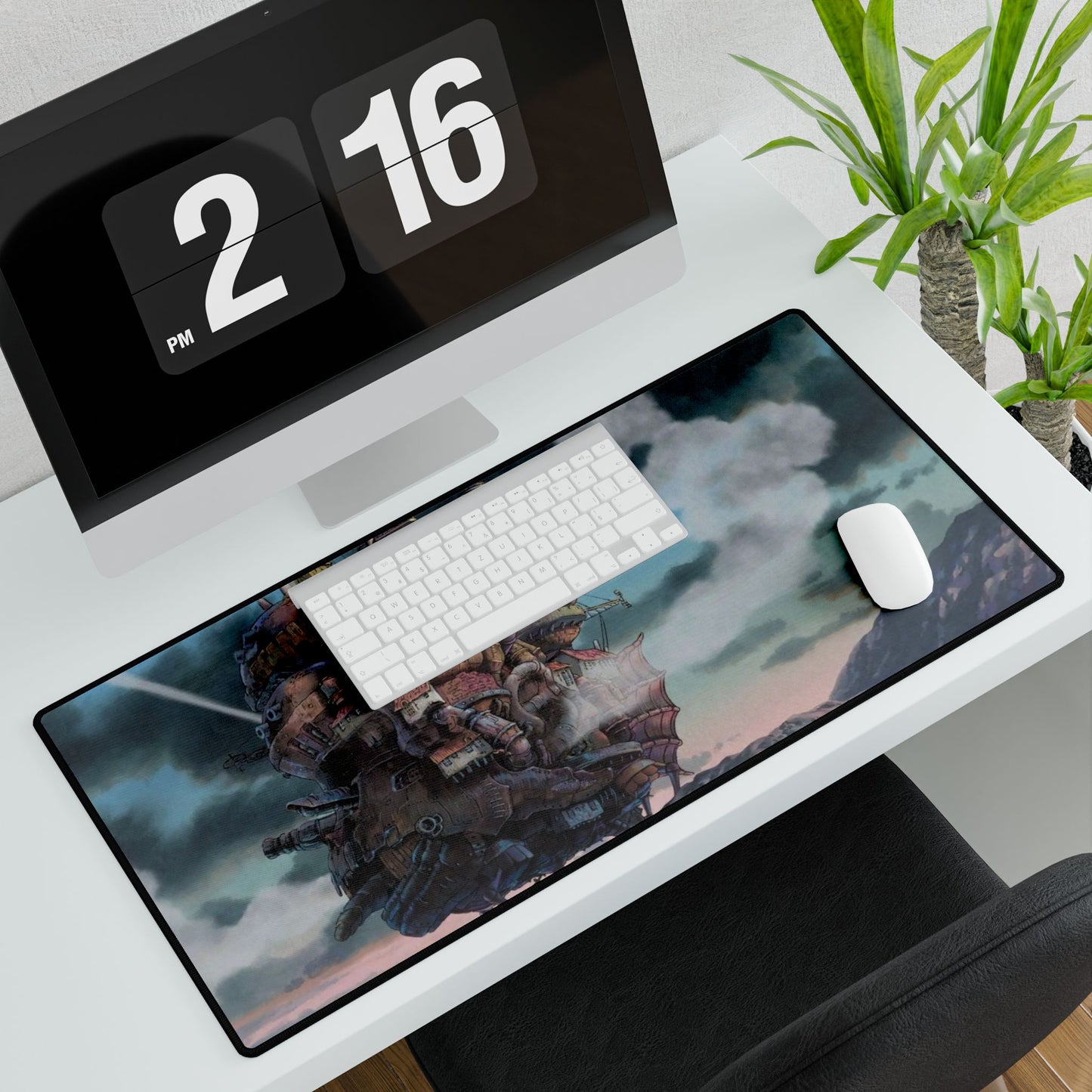The walking castle Mouse Pad