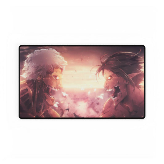 Armored Titan and Eren screaming at each other Mouse Pad