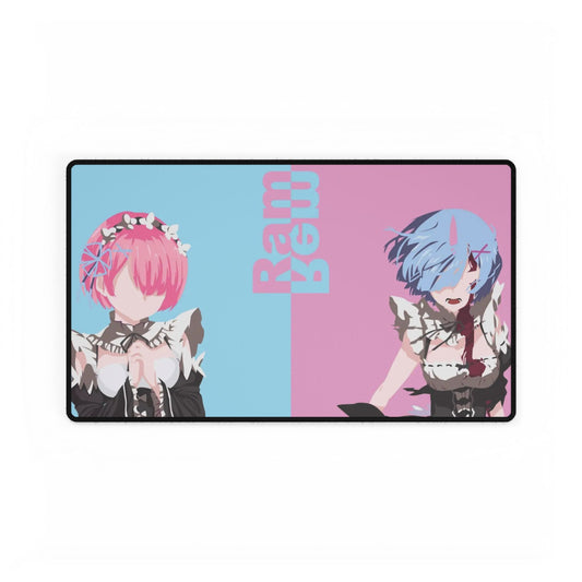 Re:Zero Rem and Ram Mouse Pad