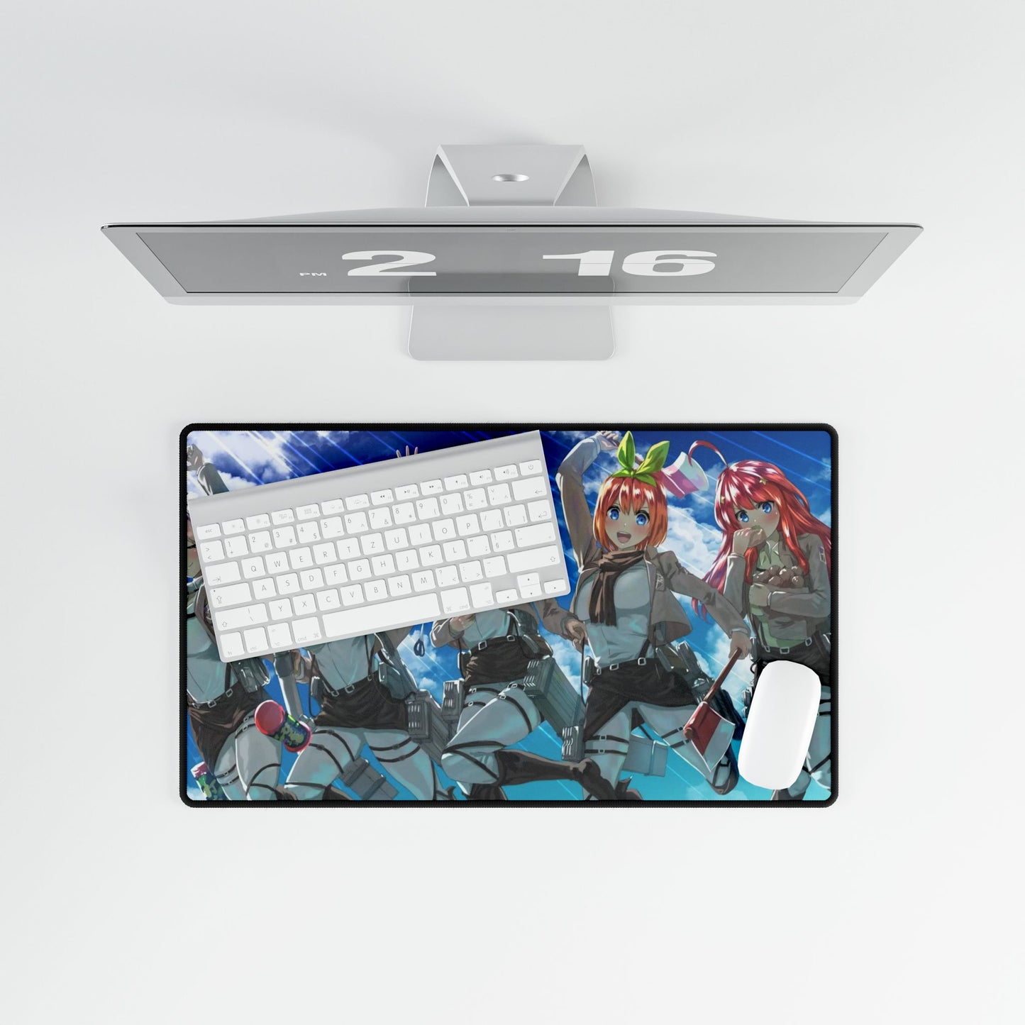 The Quintessential Quintuplets x Attack on Titan Mouse Pad