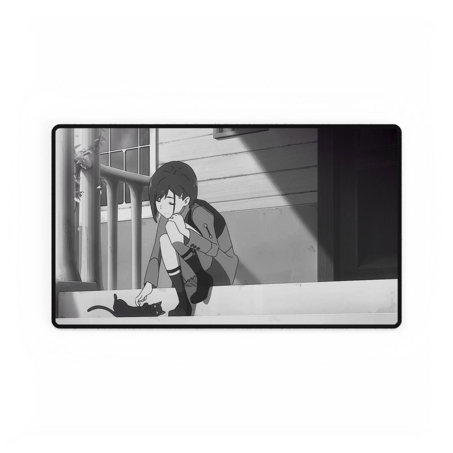 Ichigo 015 and Black Cat Mouse Pad