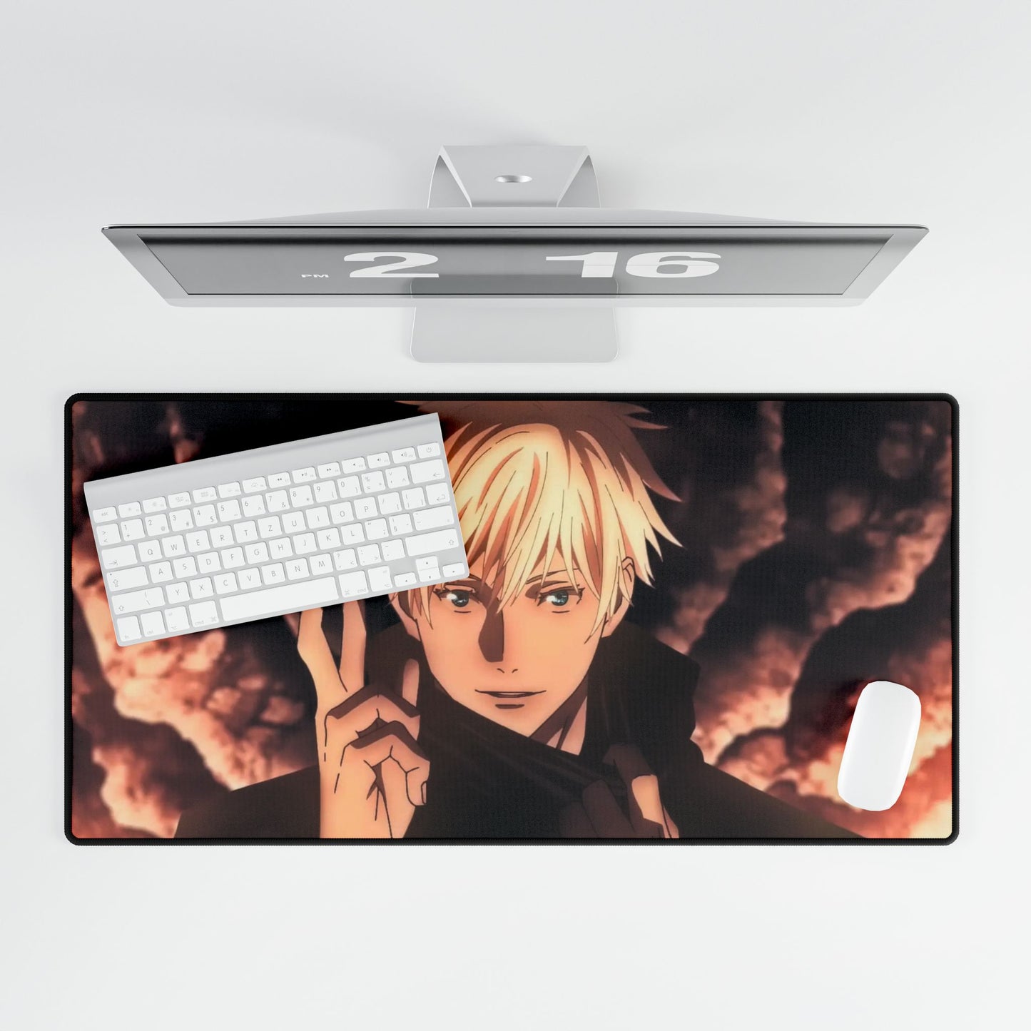 Gojo finger cross Mouse Pad