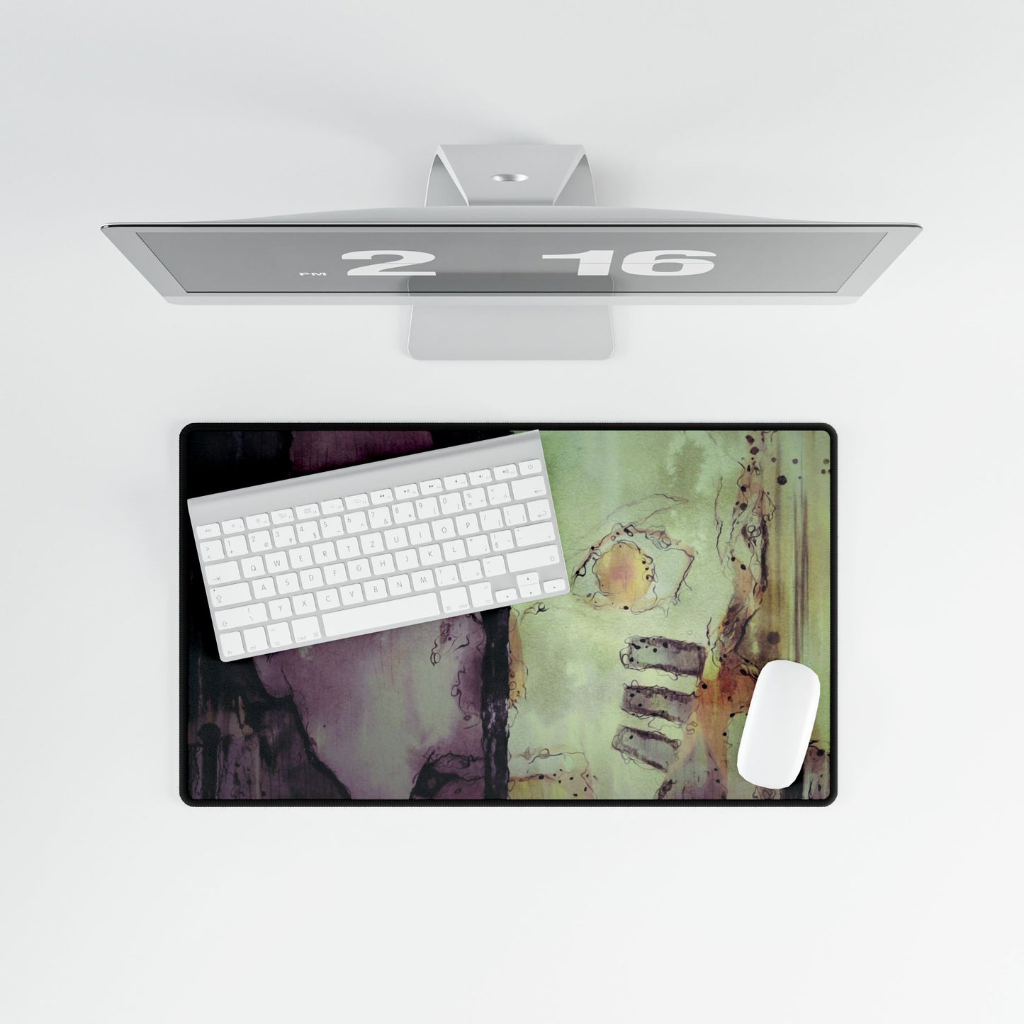 Naruto and Sasuke Half Face Mouse Pad