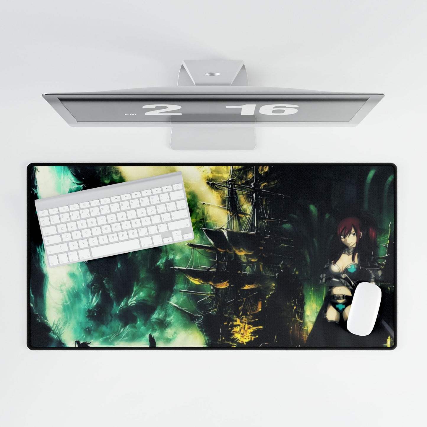 Erza Scarlet - Pirate boat in cavern Mouse Pad