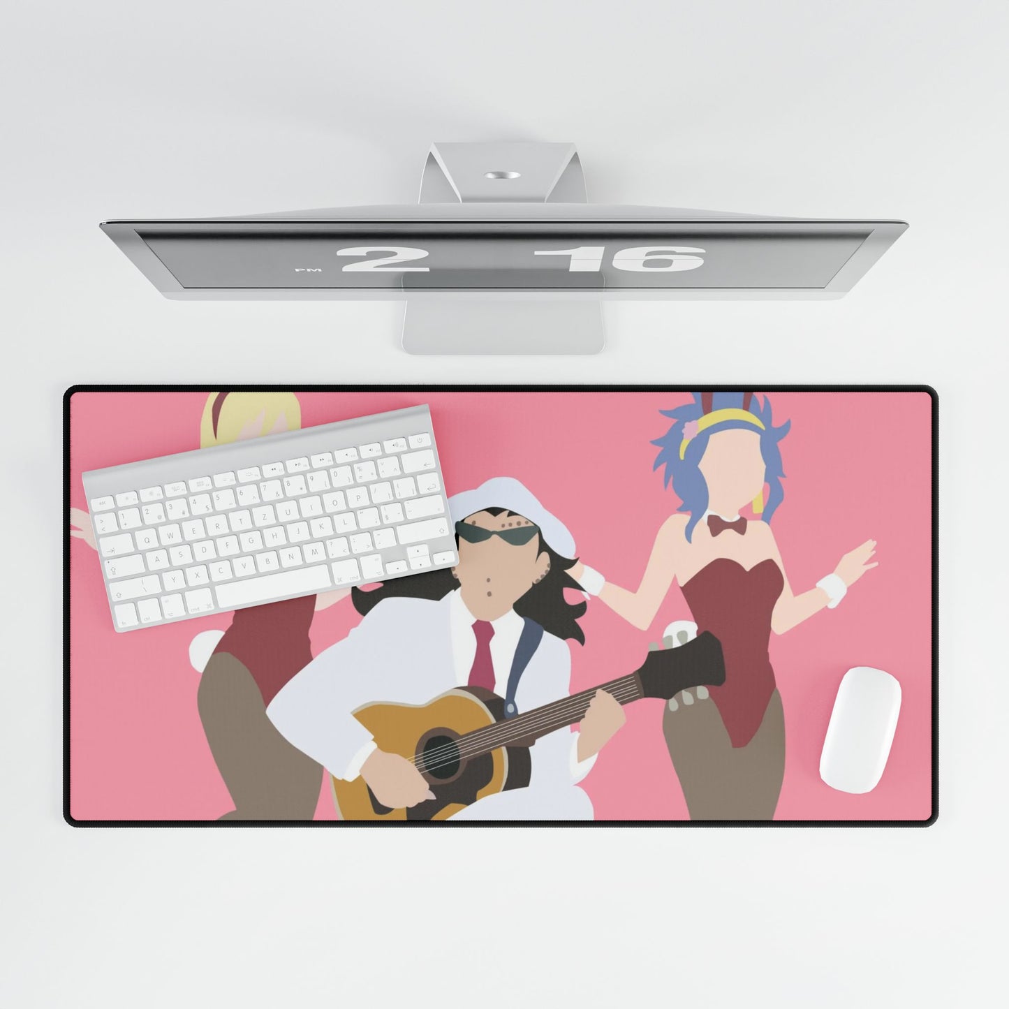 lucy, gajeel y levy fairy tail minimalist Mouse Pad