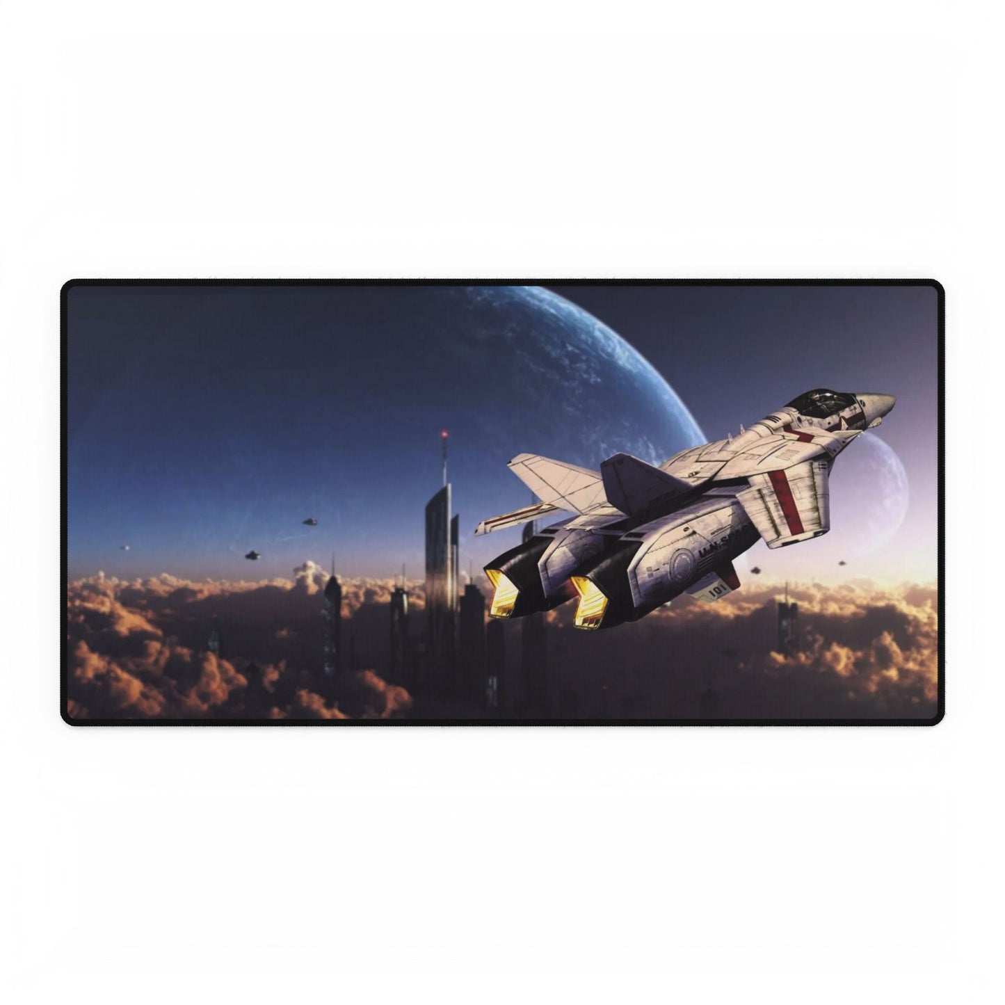 Rick and City in the Clouds Mouse Pad