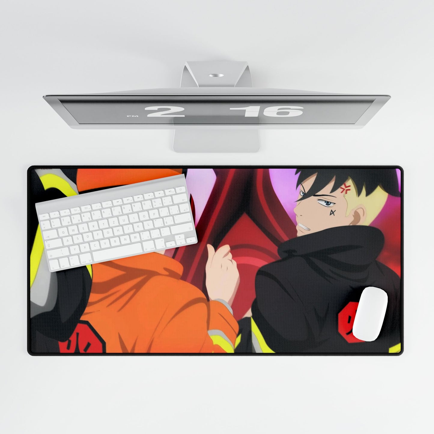 Sarada nad Kawaki: fire force! Mouse Pad