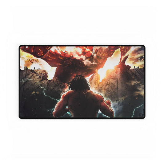 Colossal titan vs Eren Titan Mouse Pad