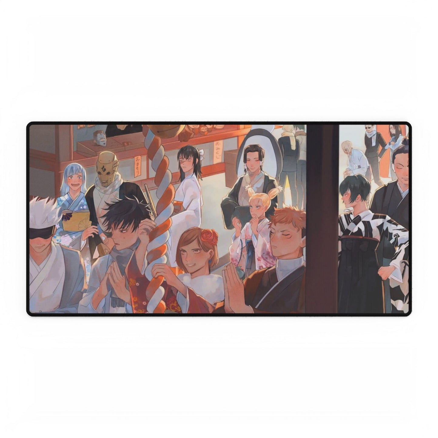 Satoru Gojo, Yuji Itadori, Aoi Todo, Toji Fushiguro, Mahito, Kento Nanami, Nobara Kugisaki, Toge Inumaki, Utahime Iori, Megumi Fushiguro, Maki Zenin, Momo Nishimiya, Shoko Ieiri and Yoshinobu Gakuganji Mouse Pad