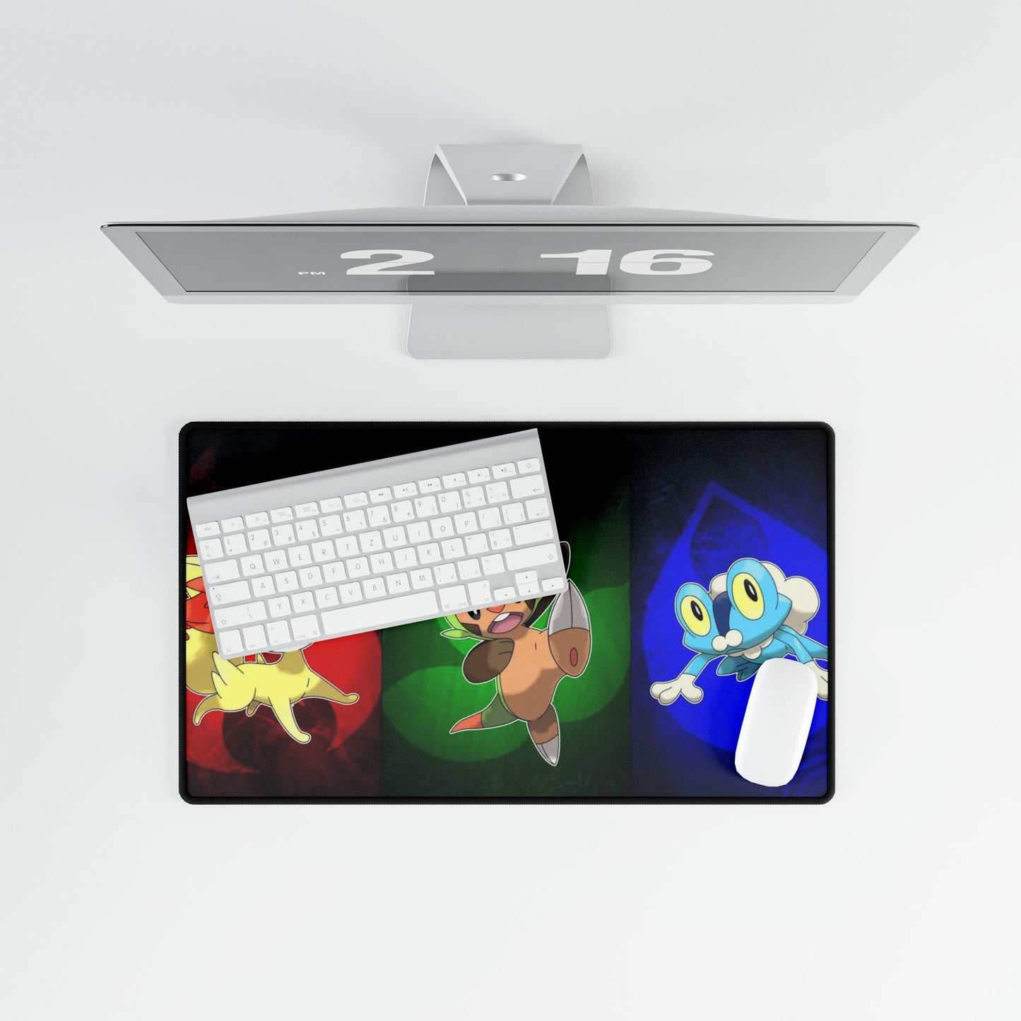 Fennekin, Chespin, and Froakie Mouse Pad