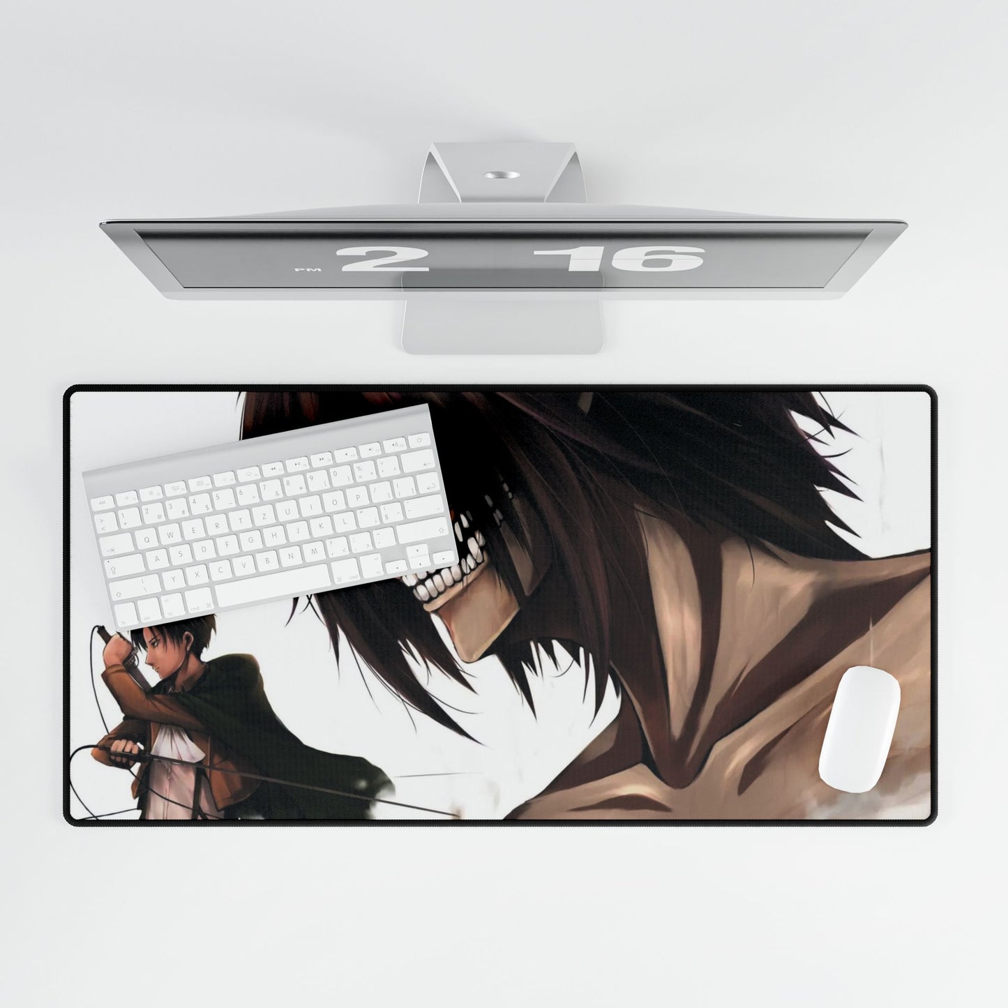 Levi and Eren (Titan) Mouse Pad