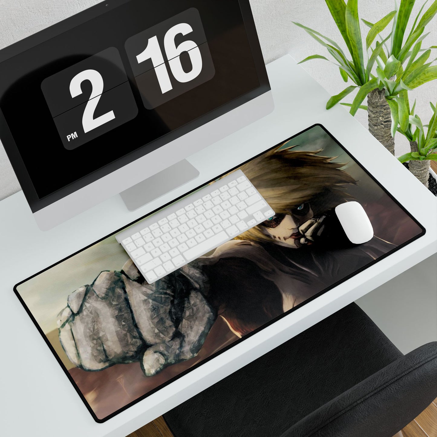 Female titan punches Mouse Pad