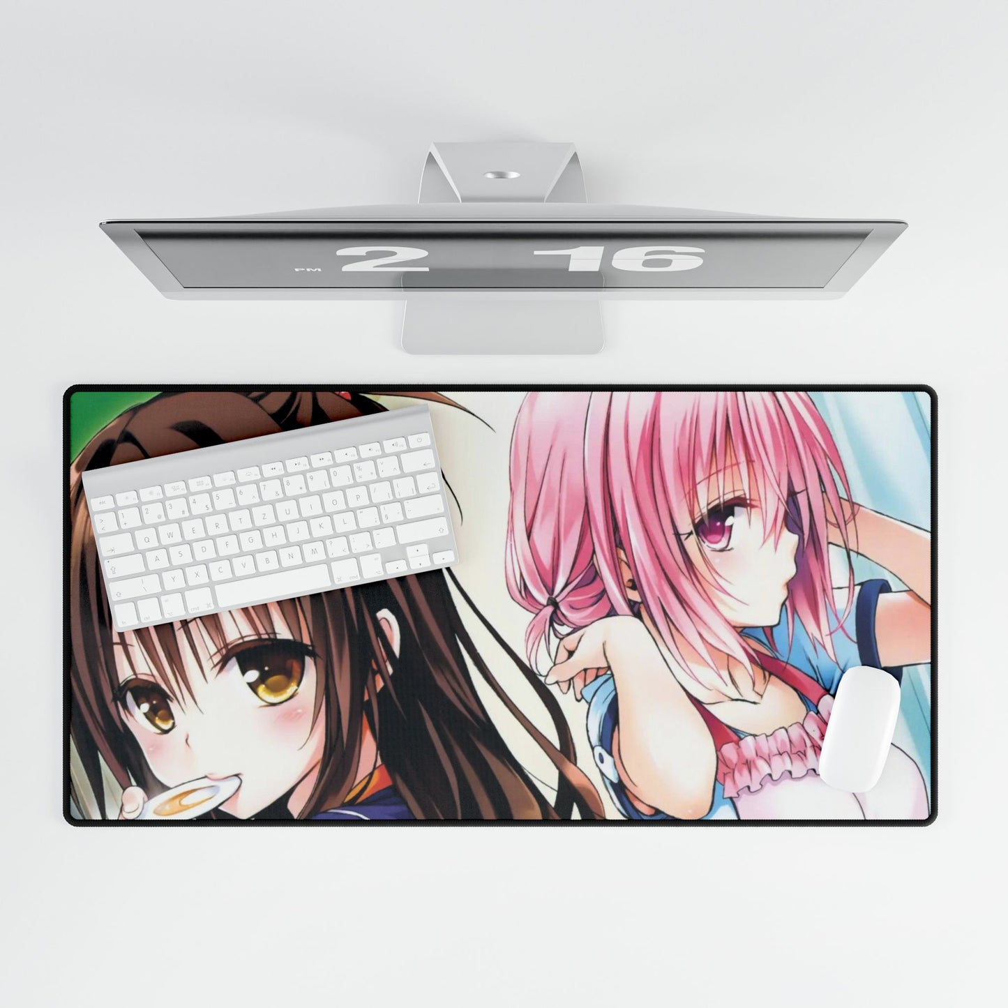 Momo Belia Deviluke & Yuuki Mikan Mouse Pad