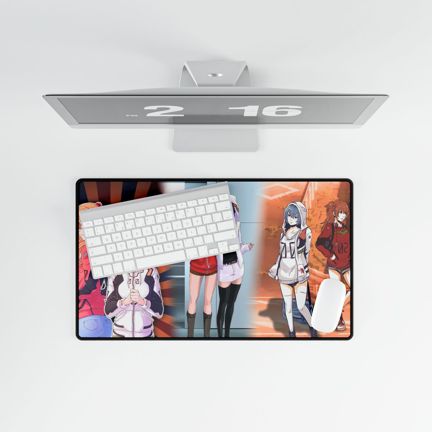 Casual Rei and Asuka Mouse Pad