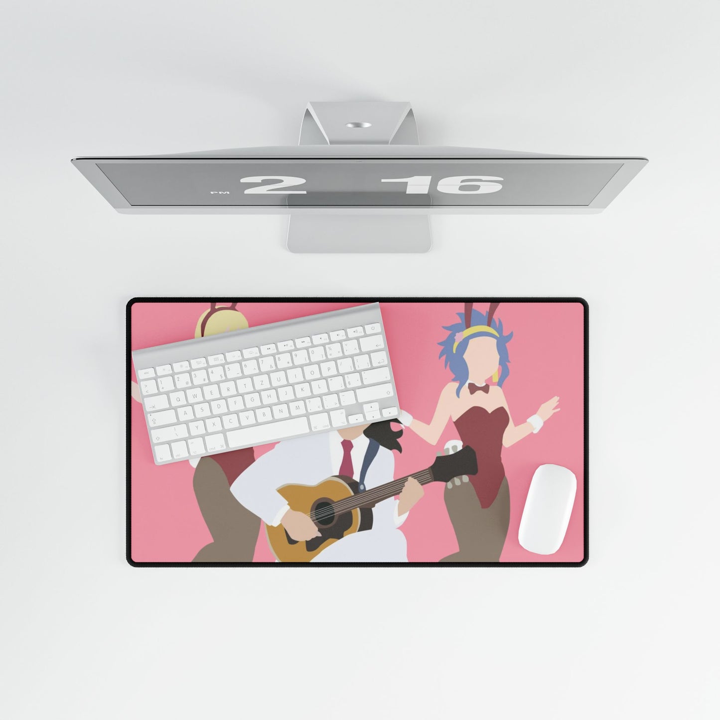 lucy, gajeel y levy fairy tail minimalist Mouse Pad