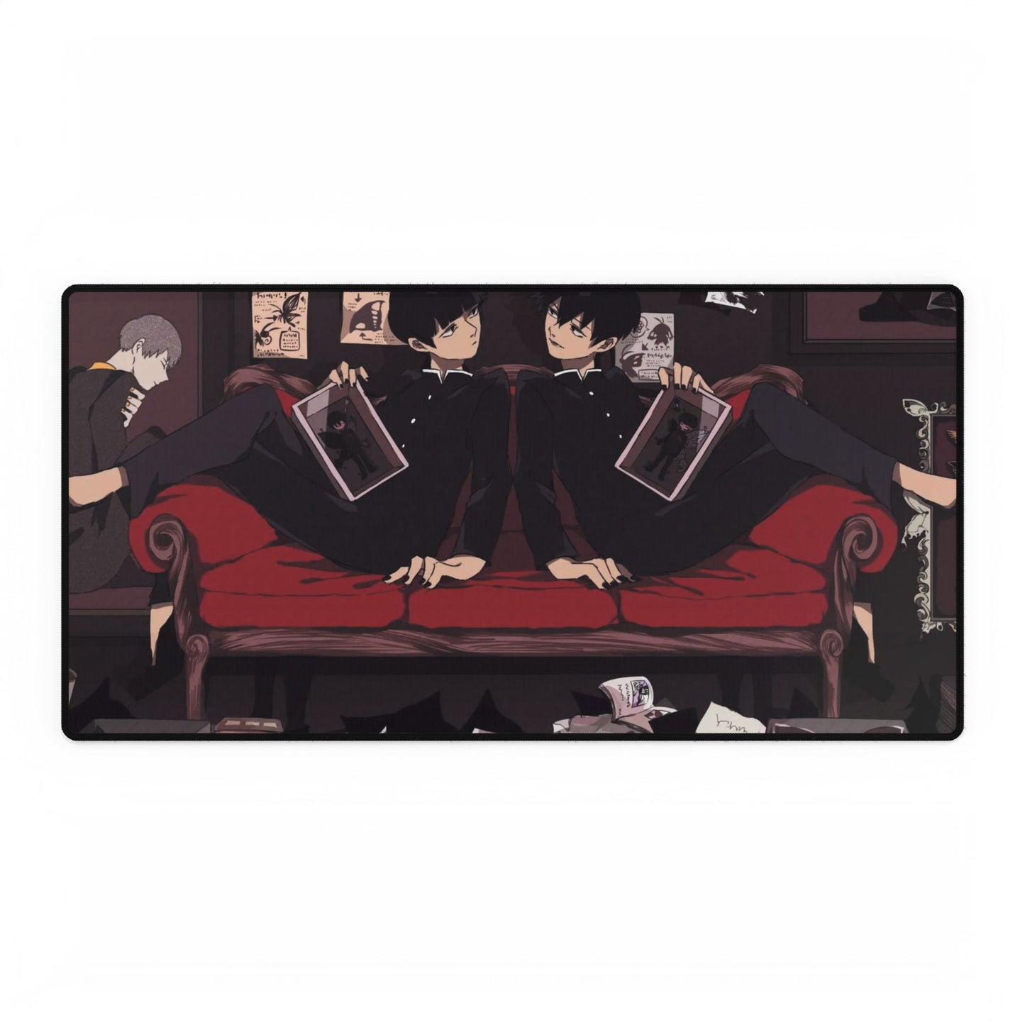 Mob Psycho 100 Arataka Reigen, Shigeo Kageyama, Ekubo, Ritsu Kageyama Mouse Pad