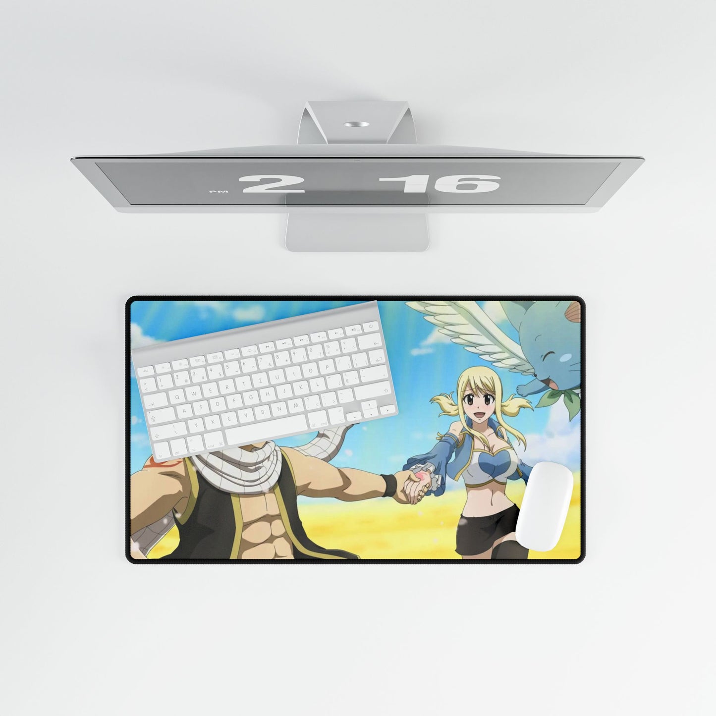 Fairy Tail Natsu Dragneel, Lucy Heartfilia, Happy Mouse Pad