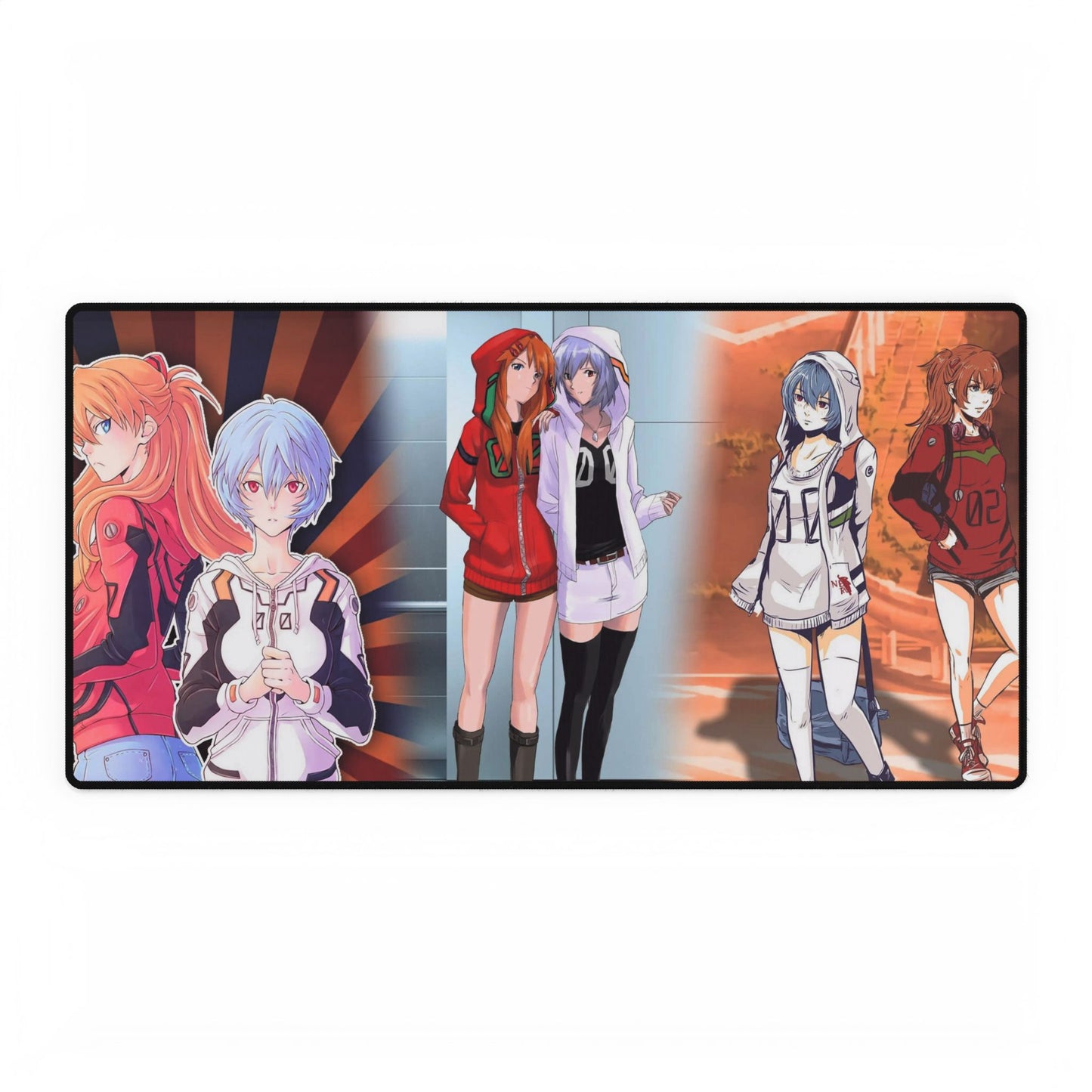 Casual Rei and Asuka Mouse Pad