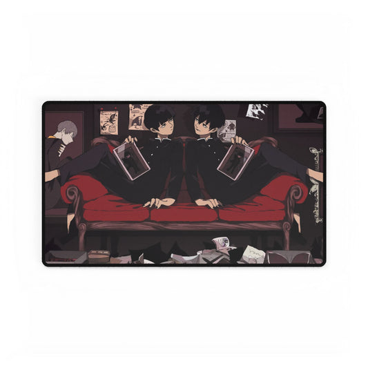 Mob Psycho 100 Arataka Reigen, Shigeo Kageyama, Ekubo, Ritsu Kageyama Mouse Pad