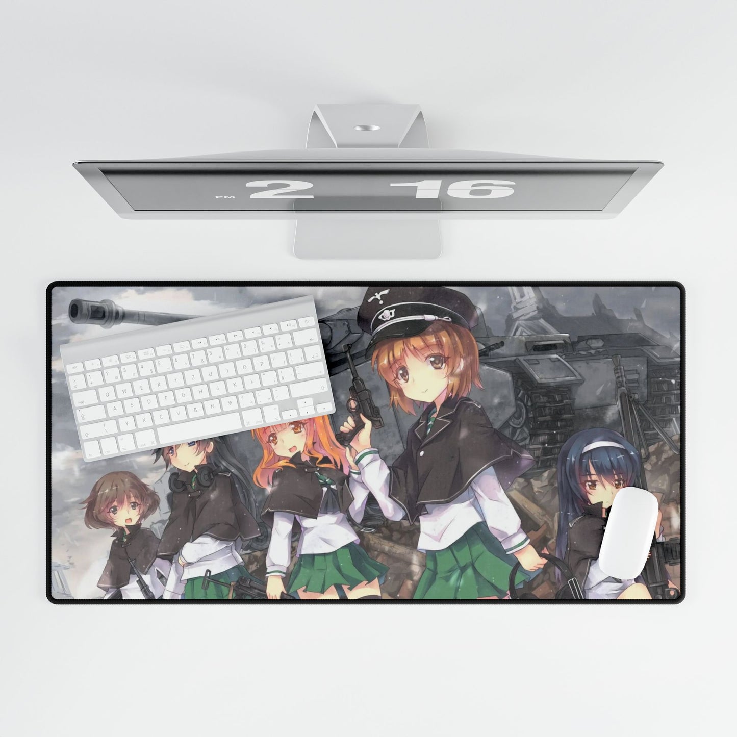 Anime Girls und Panzer Mouse Pad