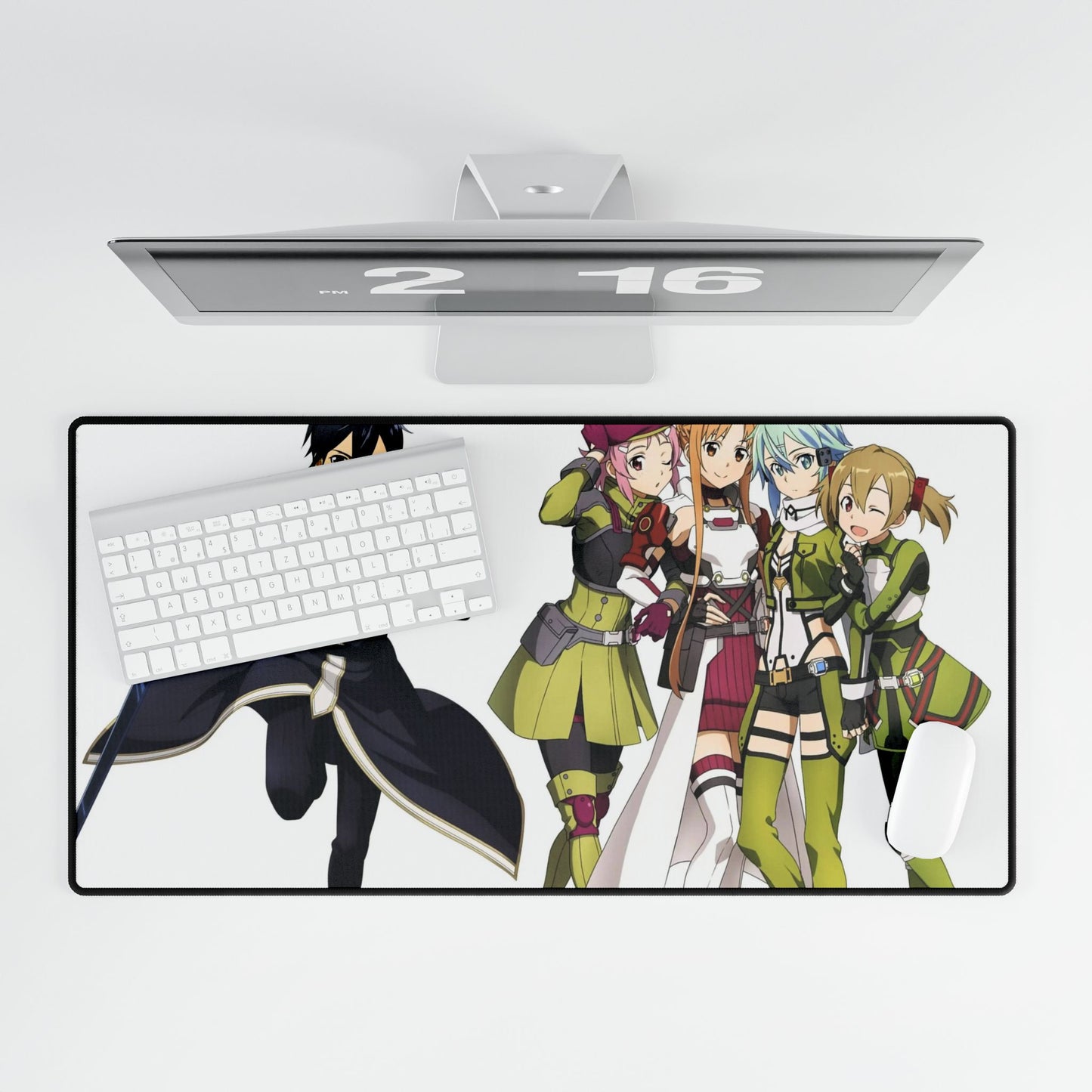 Sword Art Online Kazuto Kirigaya, Asuna Yuuki, Rika Shinozaki Mouse Pad